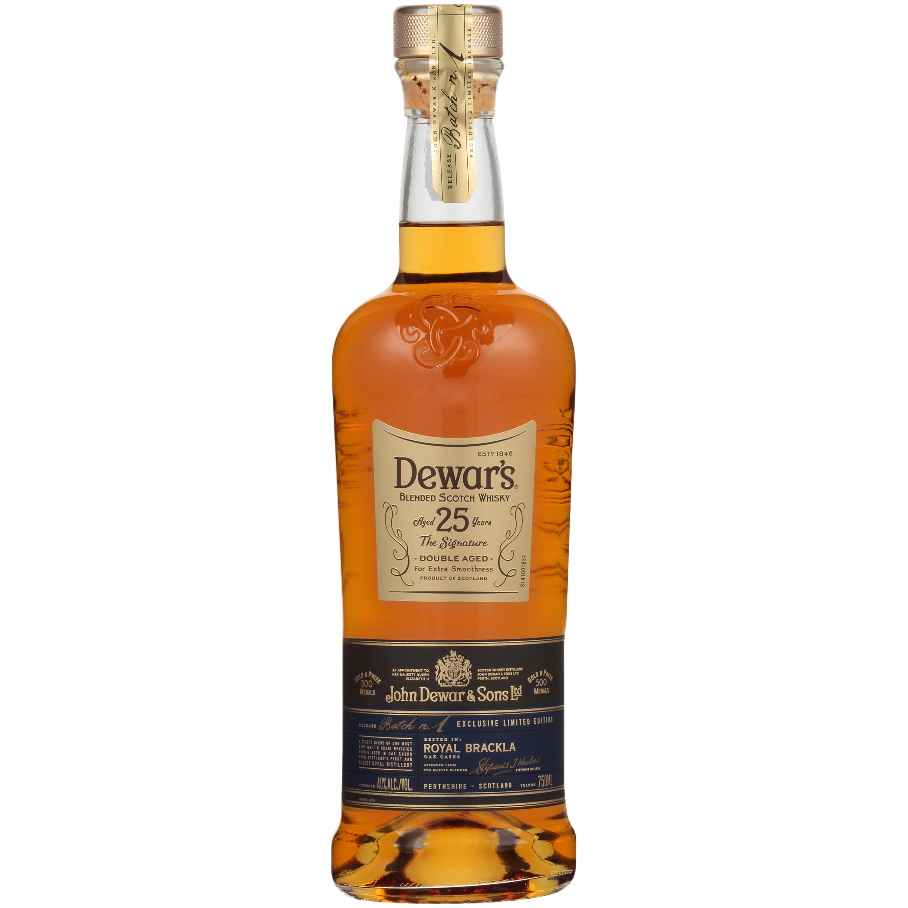 Dewar's 25 Year Old The Signature Blended Scotch Whisky 750ml