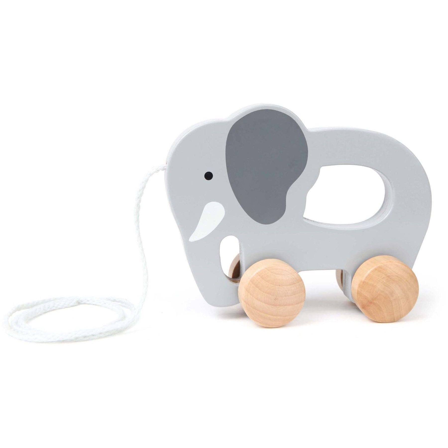 Hape Push and Pull Wooden Toy Elephant
