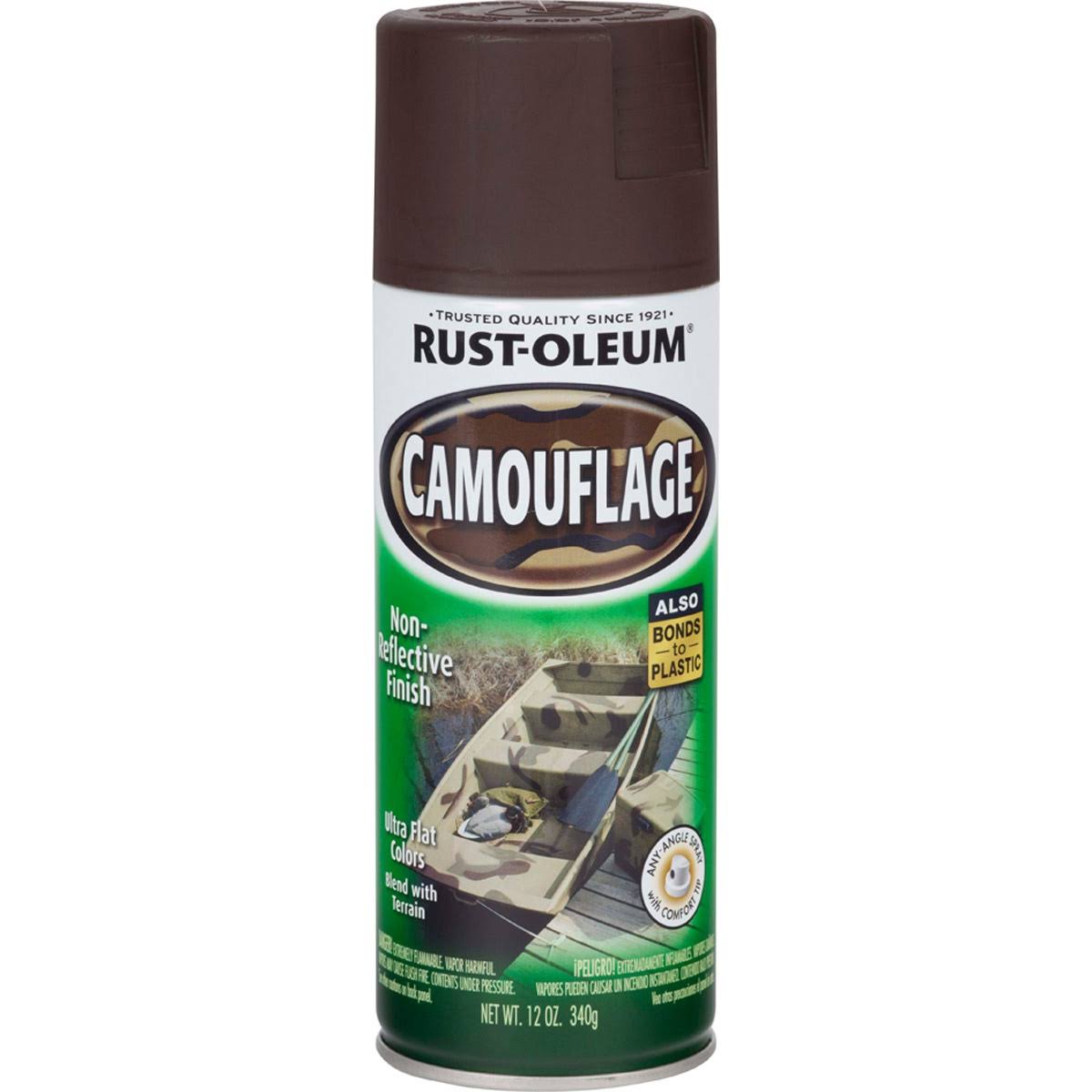 Rust-Oleum Specialty Camouflage Spray Paint - 12oz, Earth Brown