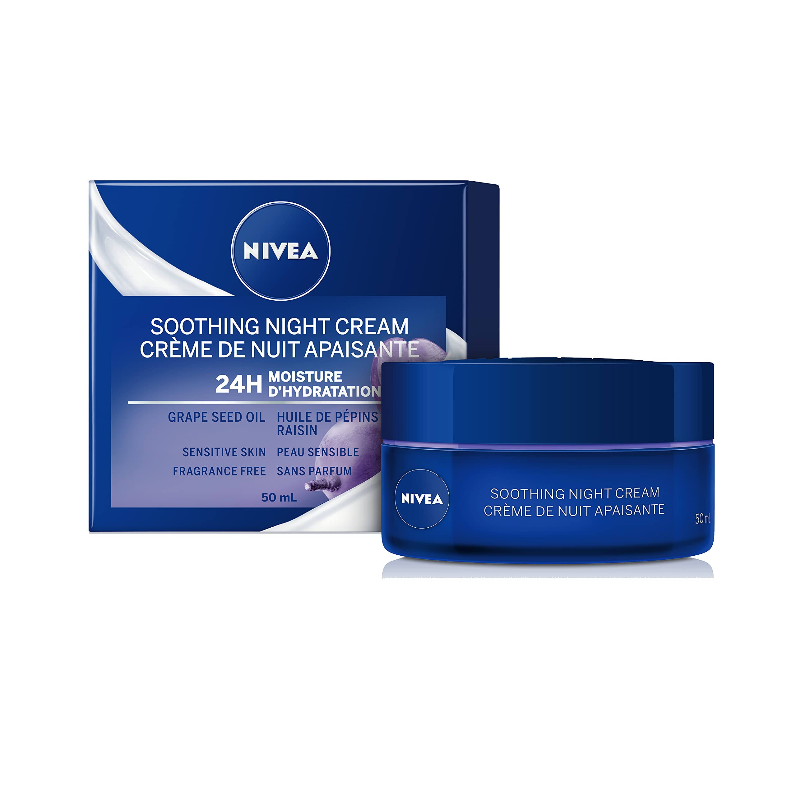 Nivea Essentials 24H Moisture Boost + Soothe Night Cream 50 ml