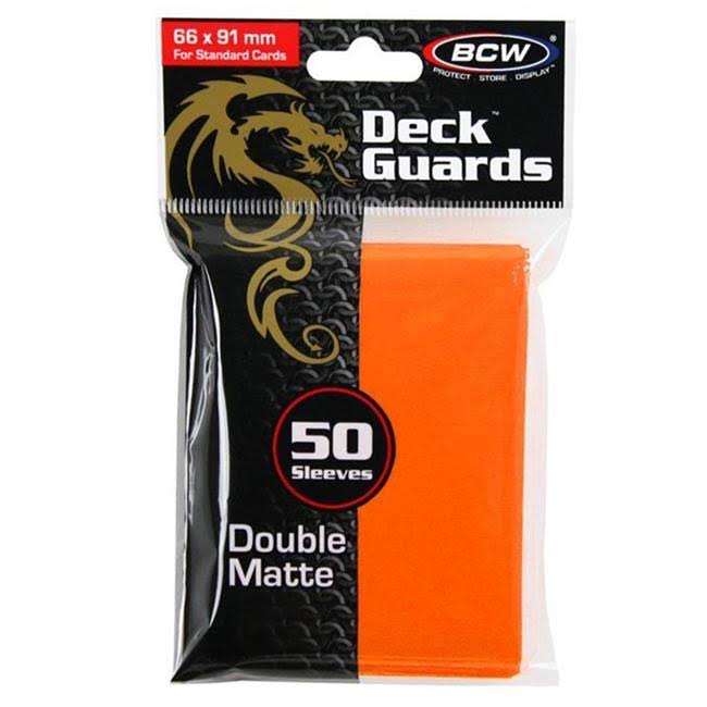 Bcw Deck Guards - Orange, Double Matte, x100