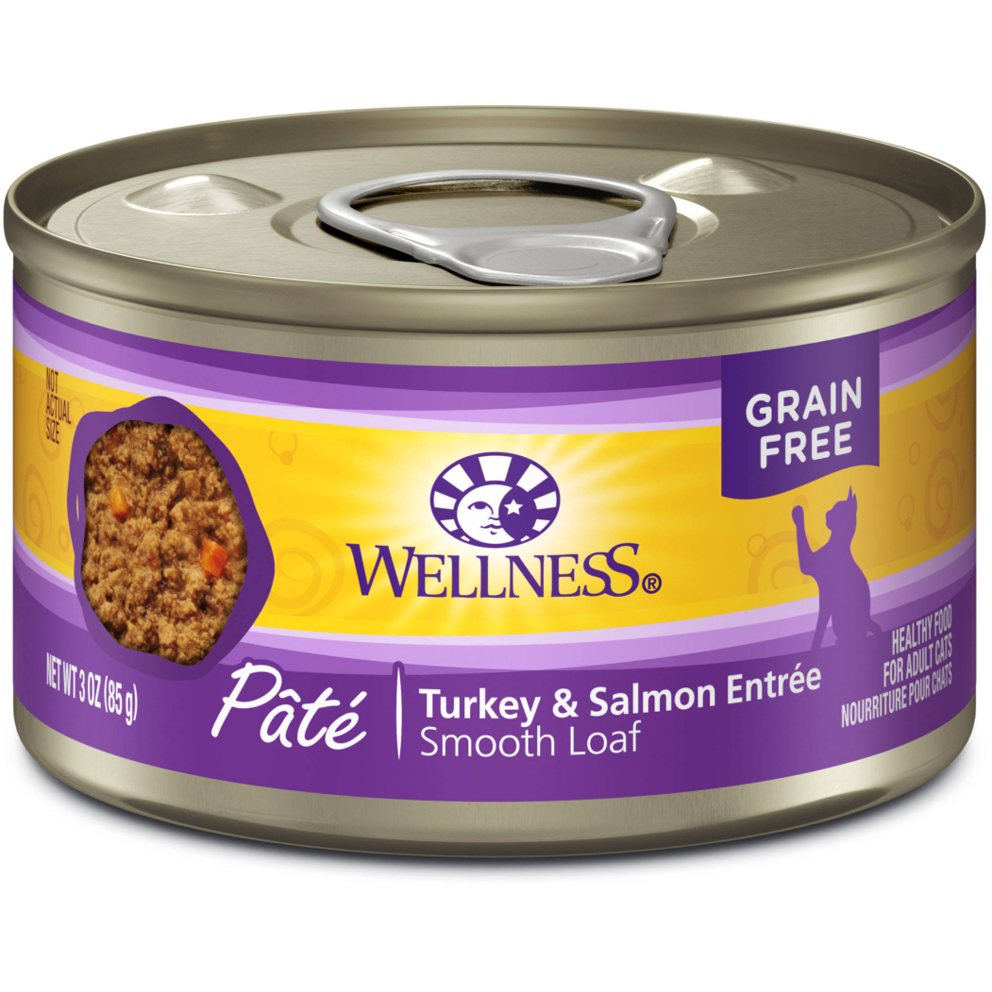 Wellness Adult Cat Wet Food - Turkey & Salmon, 3oz