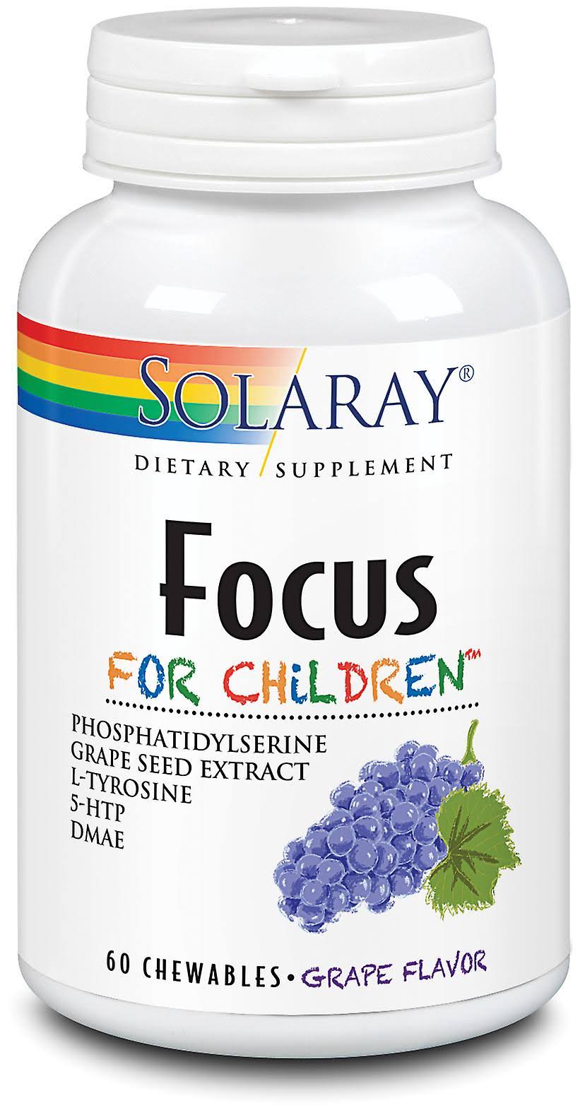 Solaray Focus For Children 60 Chewable Tablets