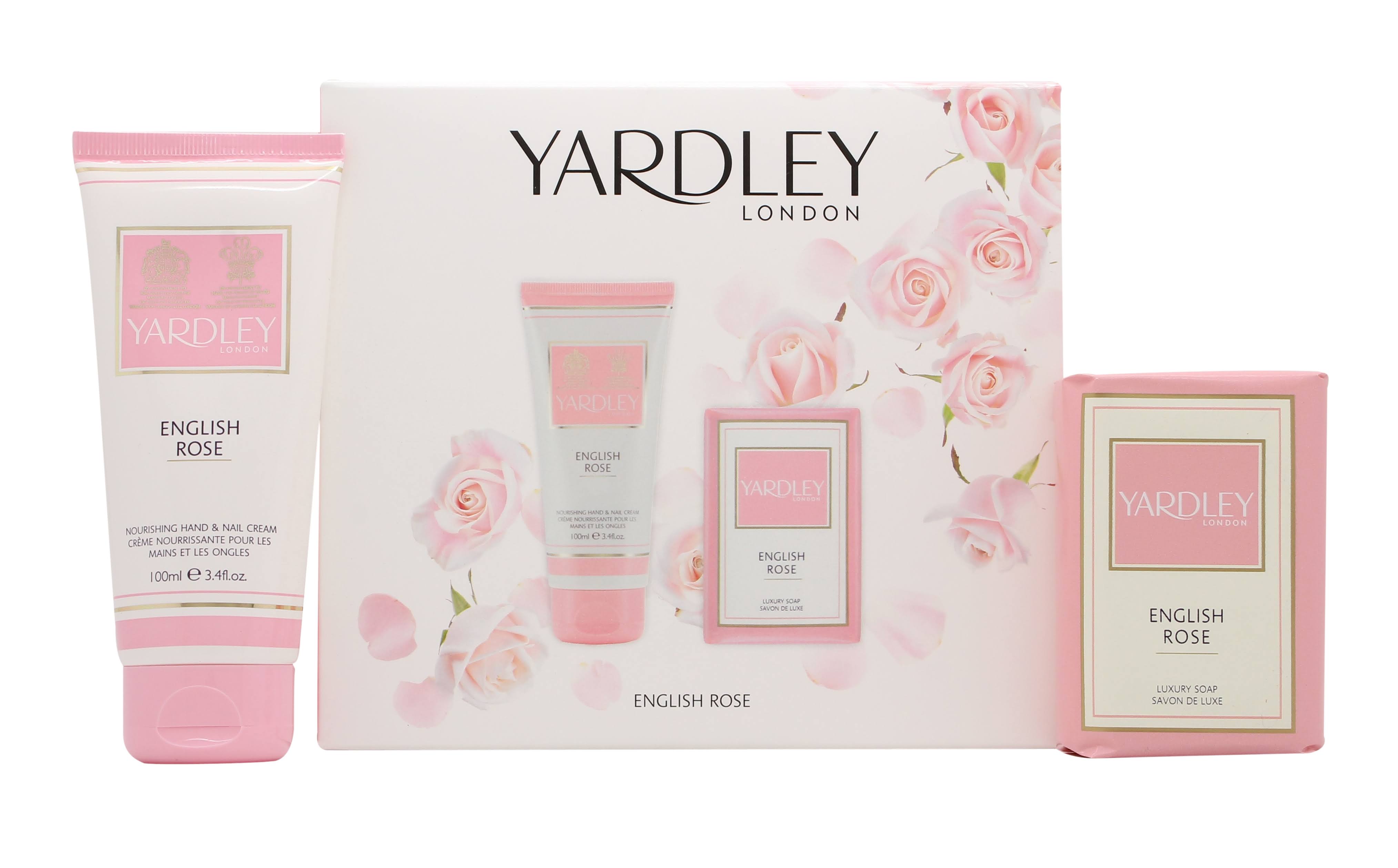Yardley English Rose Gift Set 1.7oz (50ml) Hand Cream + 0.5oz (14ml) EDT Purse Spray