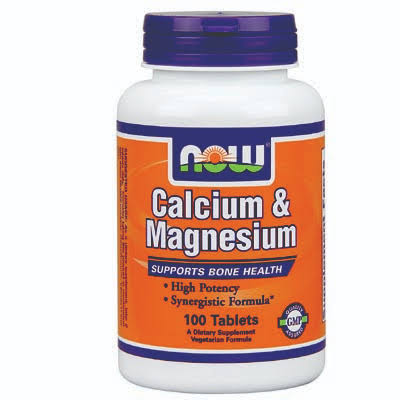 Now Calcium & Magnesium Dietary Supplement - 100 Tablets
