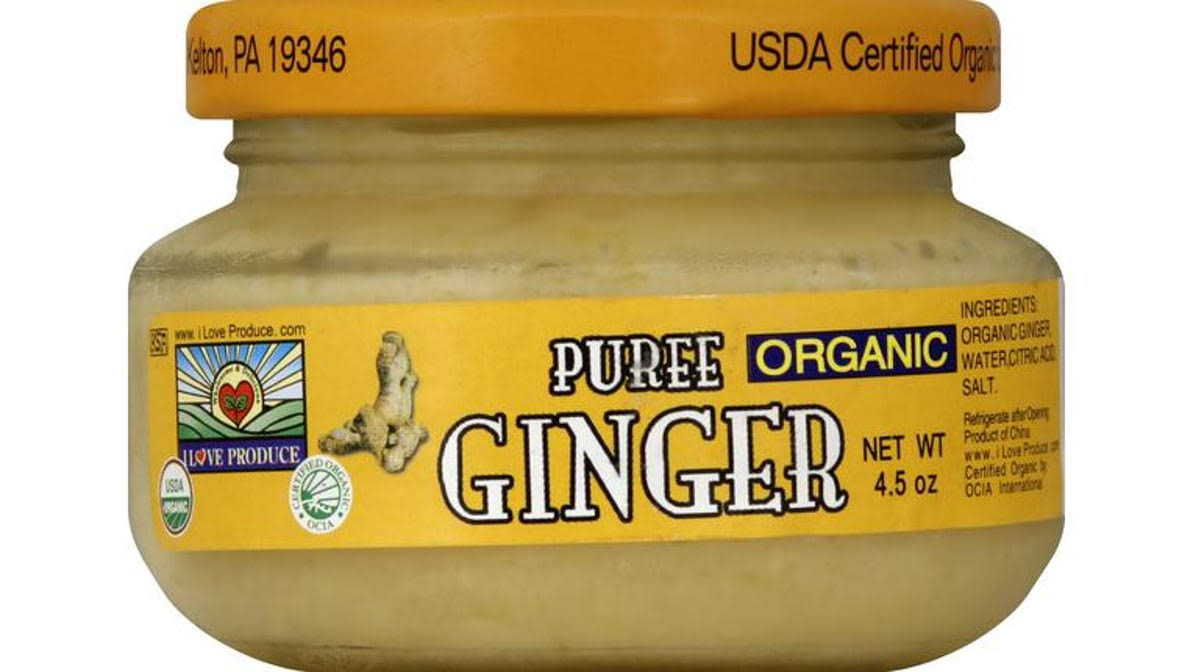 I Love Produce Ginger, Organic, Puree - 4.5 oz