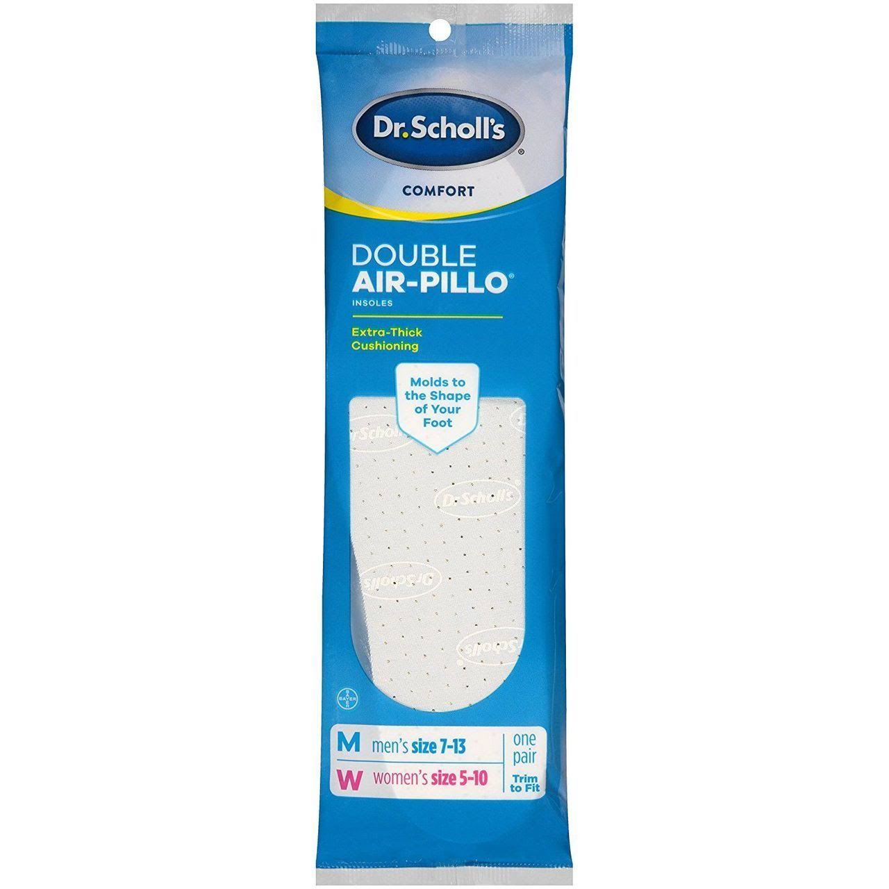 Dr Scholls Comfort Double Air Pillo Insoles - 7 to 13 USM, 5 to 10 USW