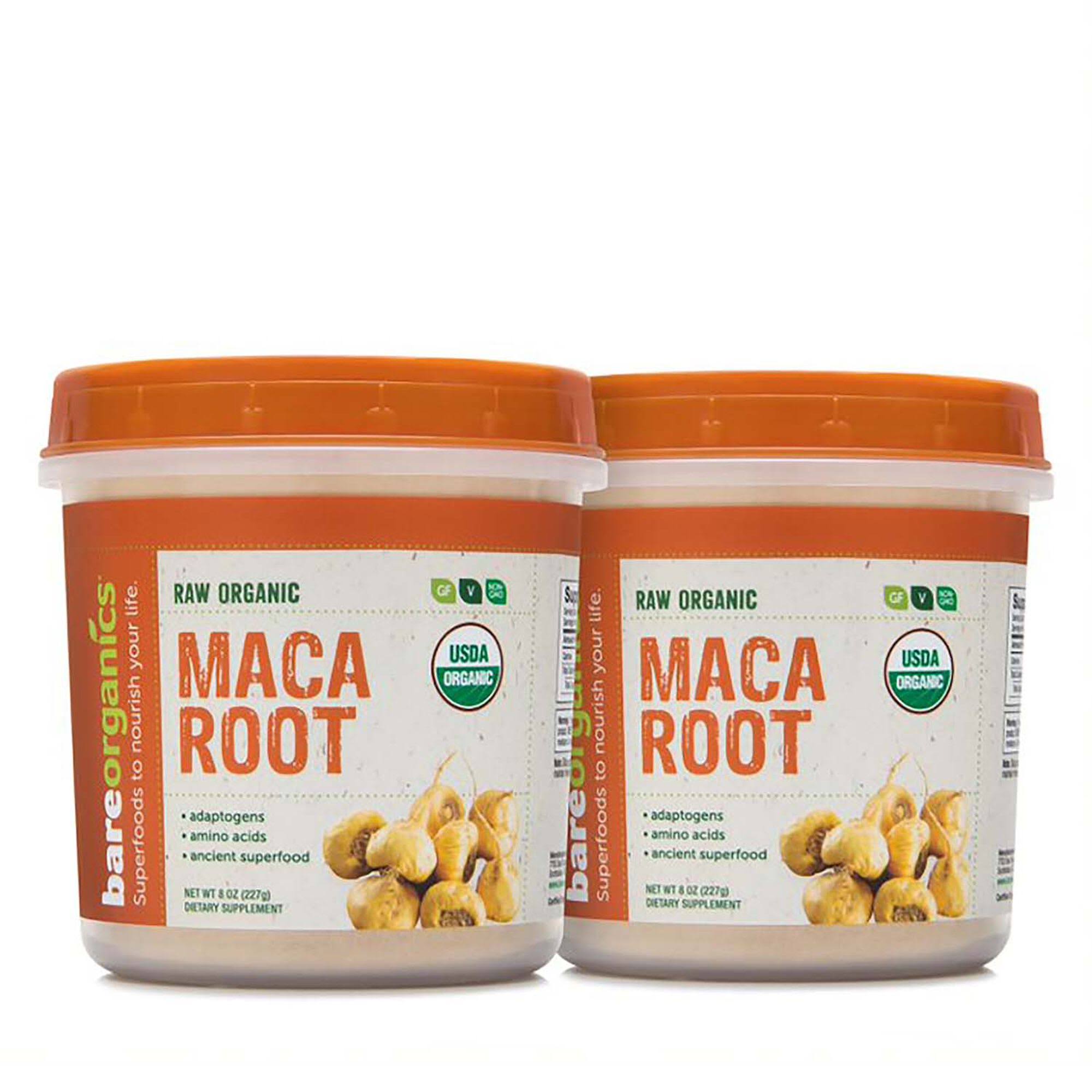BareOrganics Raw Organic Maca Root Powder - 8 oz (227 Grams)