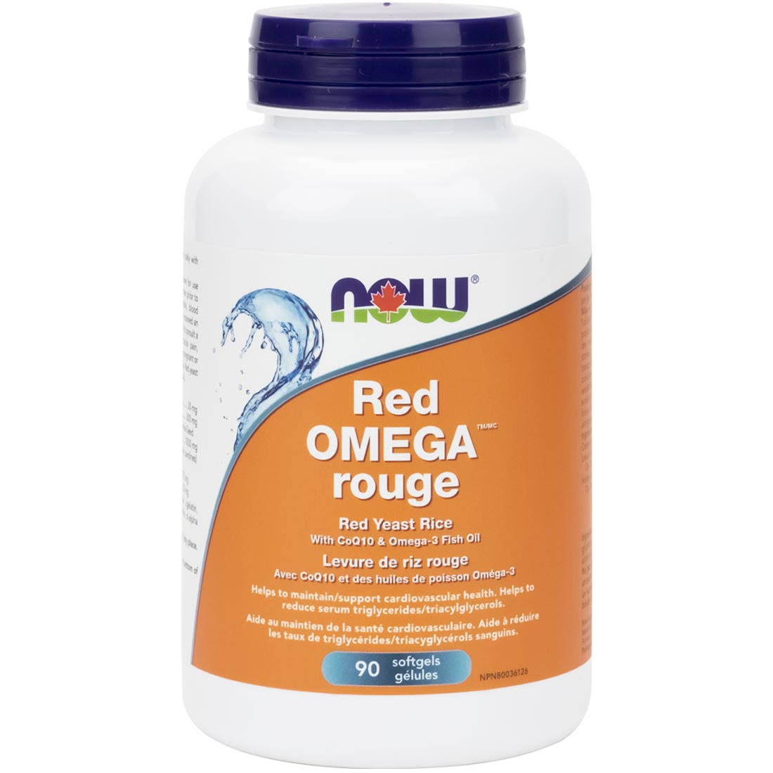 Now Red Omega Red Yeast Rice Supplement - 90ct