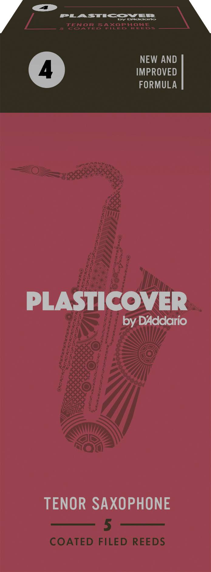 Rico Plasticover Tenor Saxophone Reeds - Strength 4, 5pcs