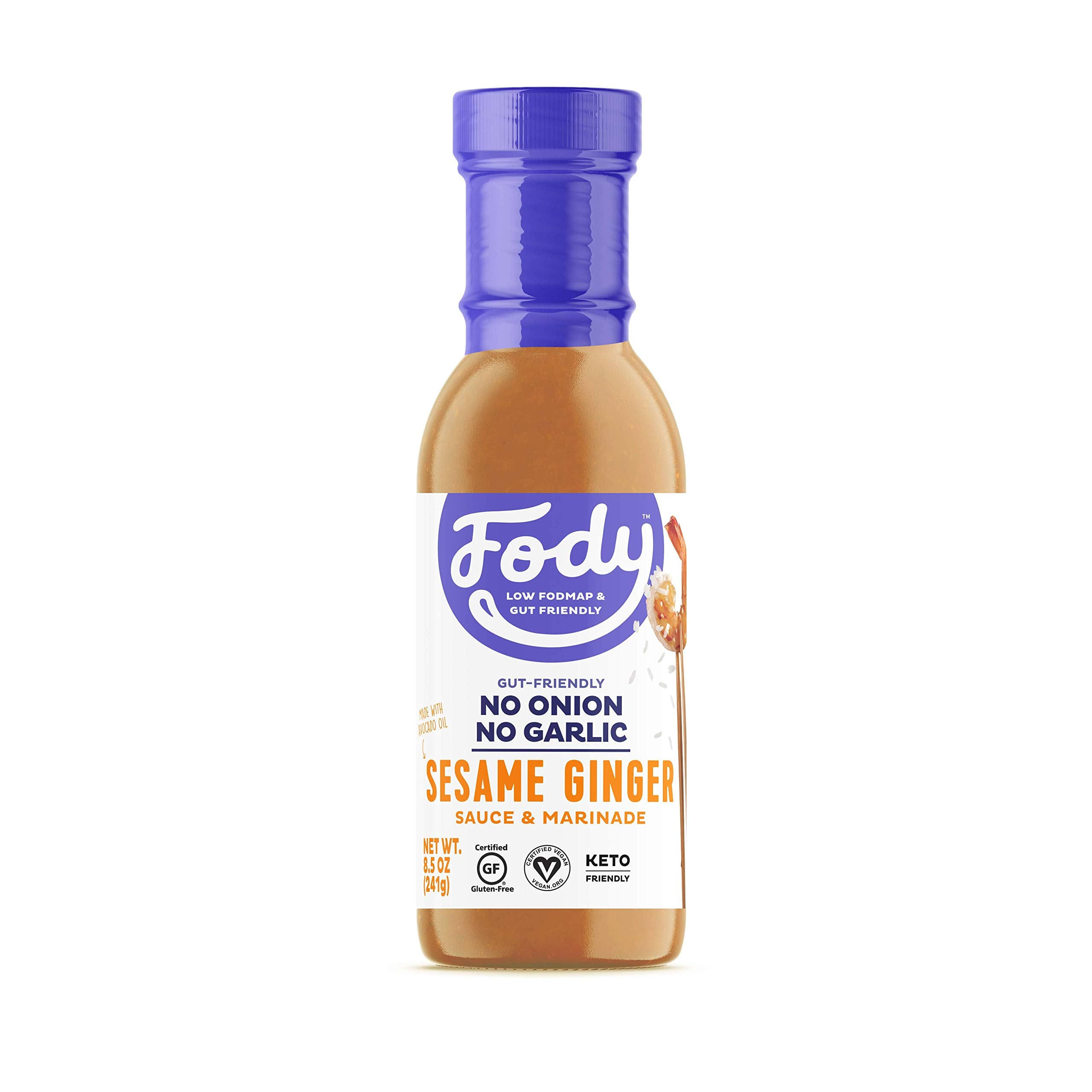 Fody Sauce & Marinade, Sesame Ginger - 8.5 oz