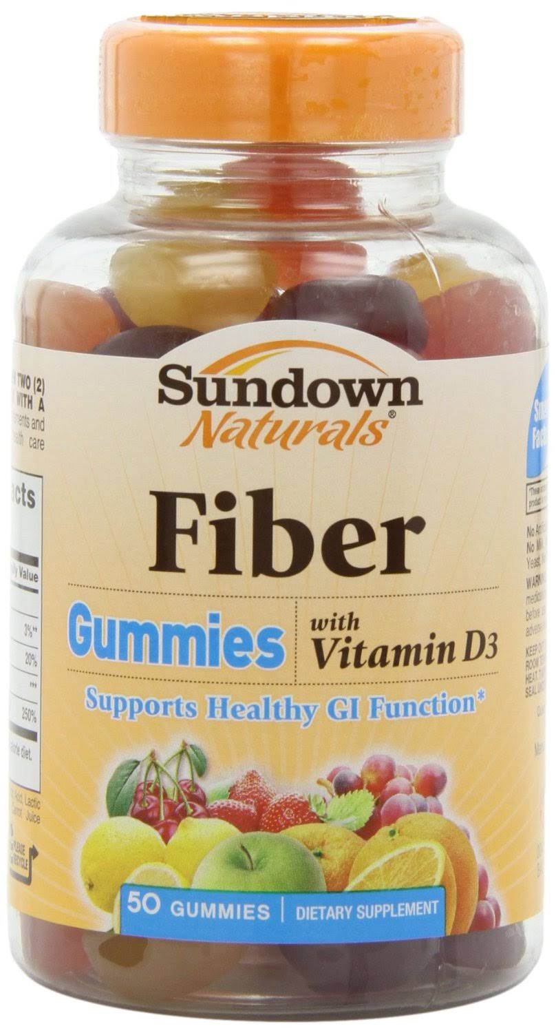 Rexall Sundown Naturals Fiber with Vitamin D3 Supplement - 50 Gummies