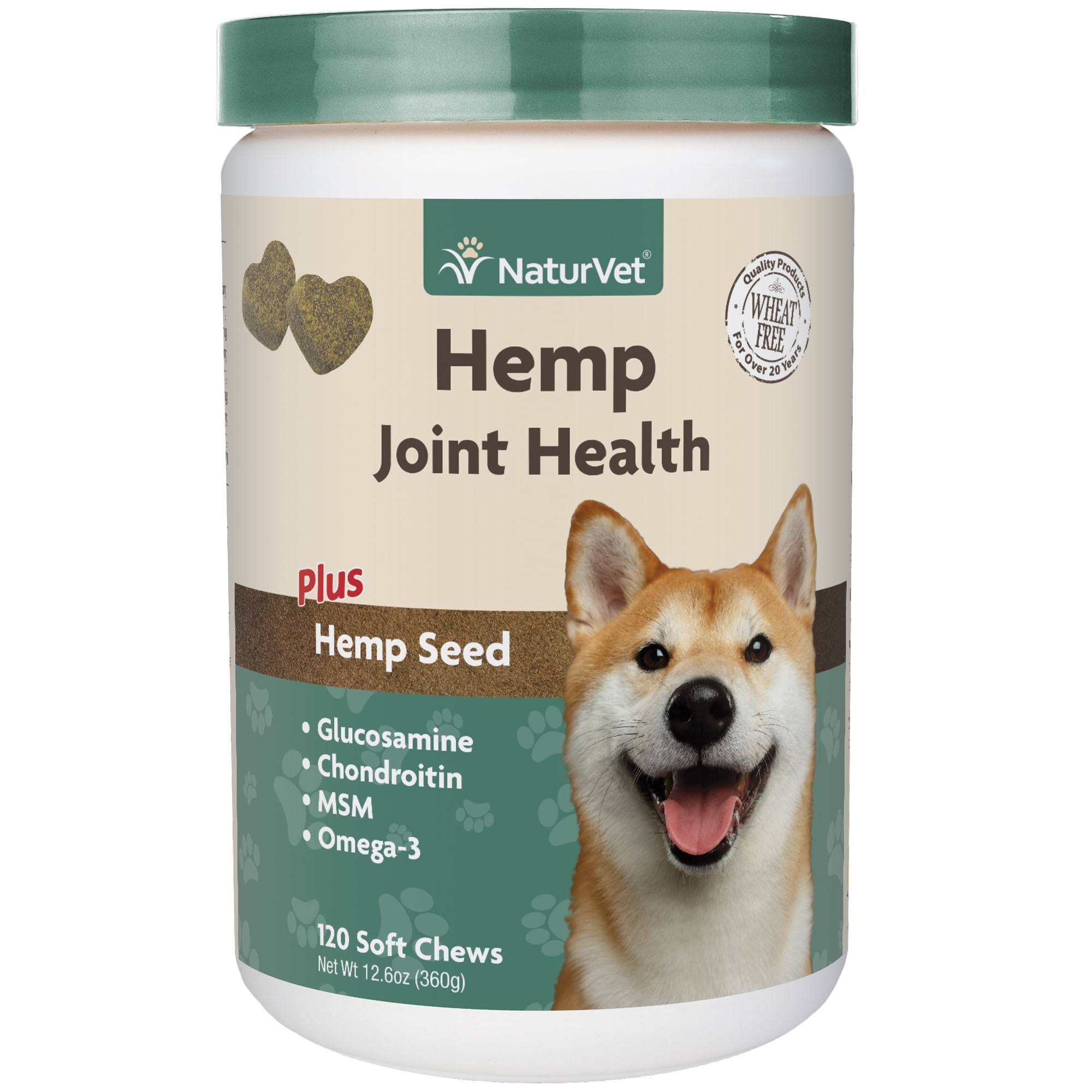 Naturvet Joint Health Hemp Dog Supplement - 120ct