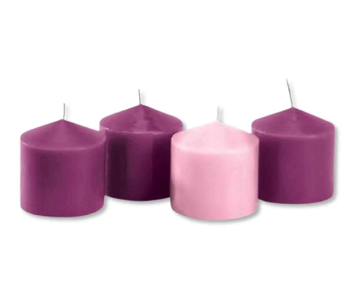 Christian Brands J5001 Advent Pillar Candle Set
