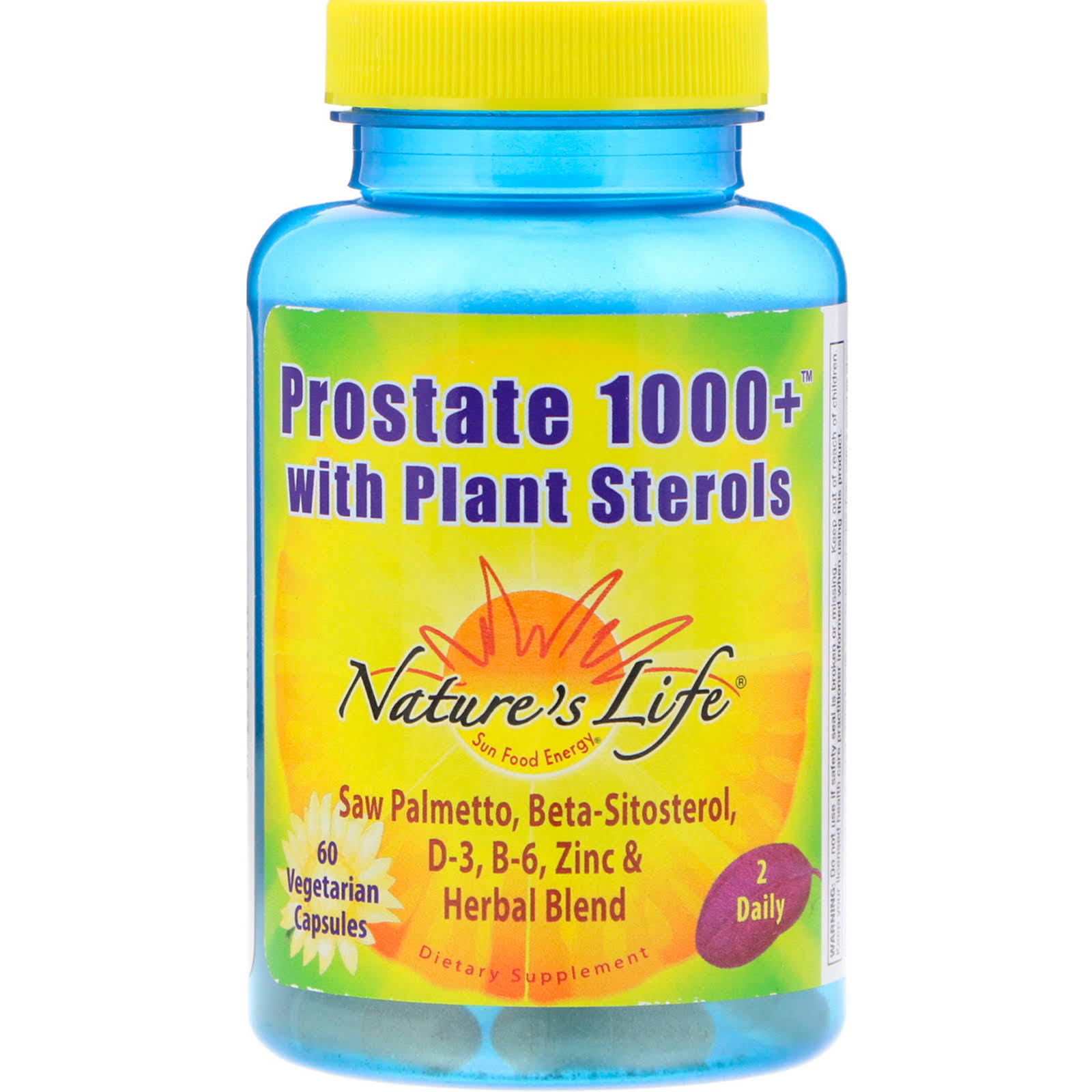 Nature's Life Prostate 1000+ Dietary Supplement - with Plant Sterols, 60ct