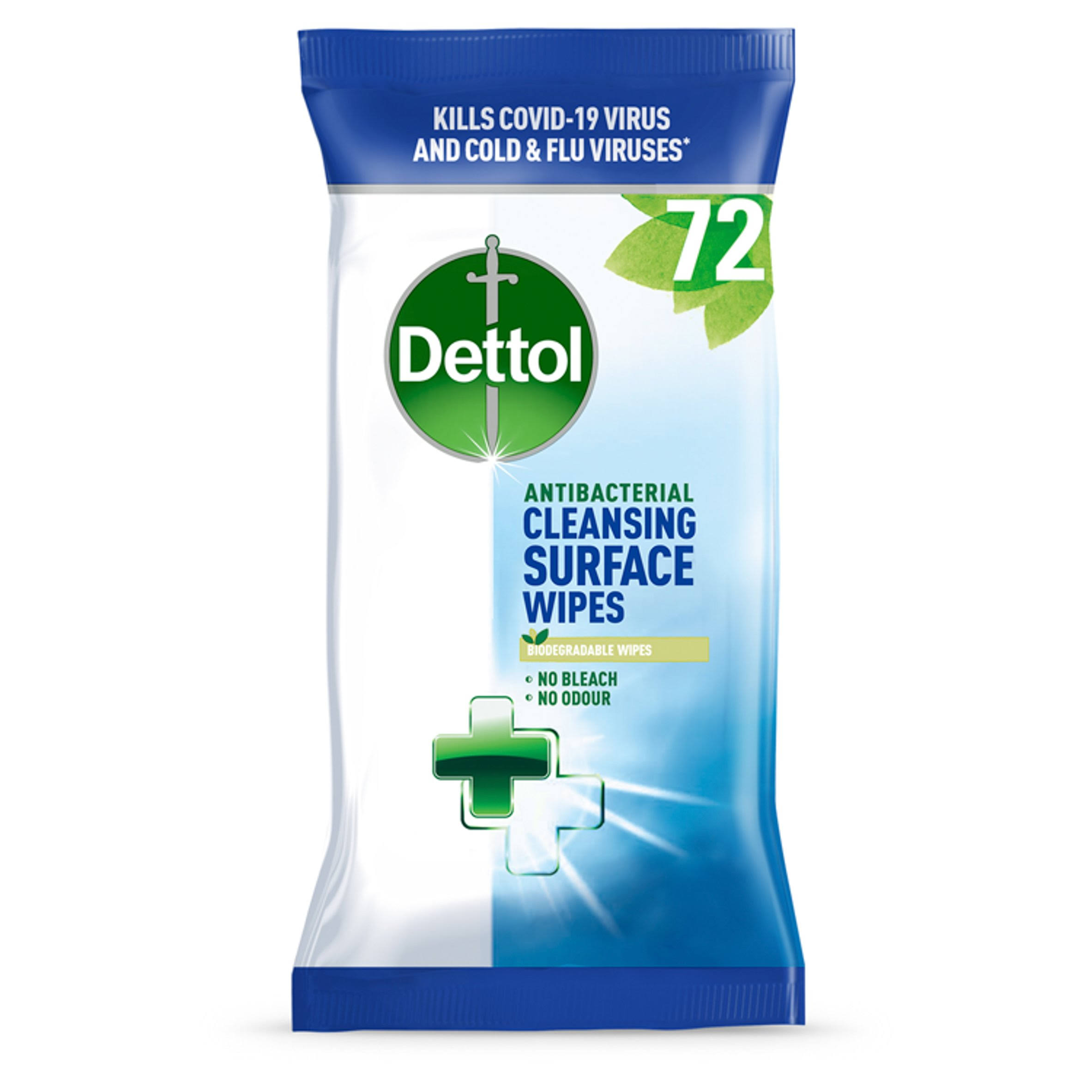 Reckitts Dettol Anti-Bacterial Wipes x 72