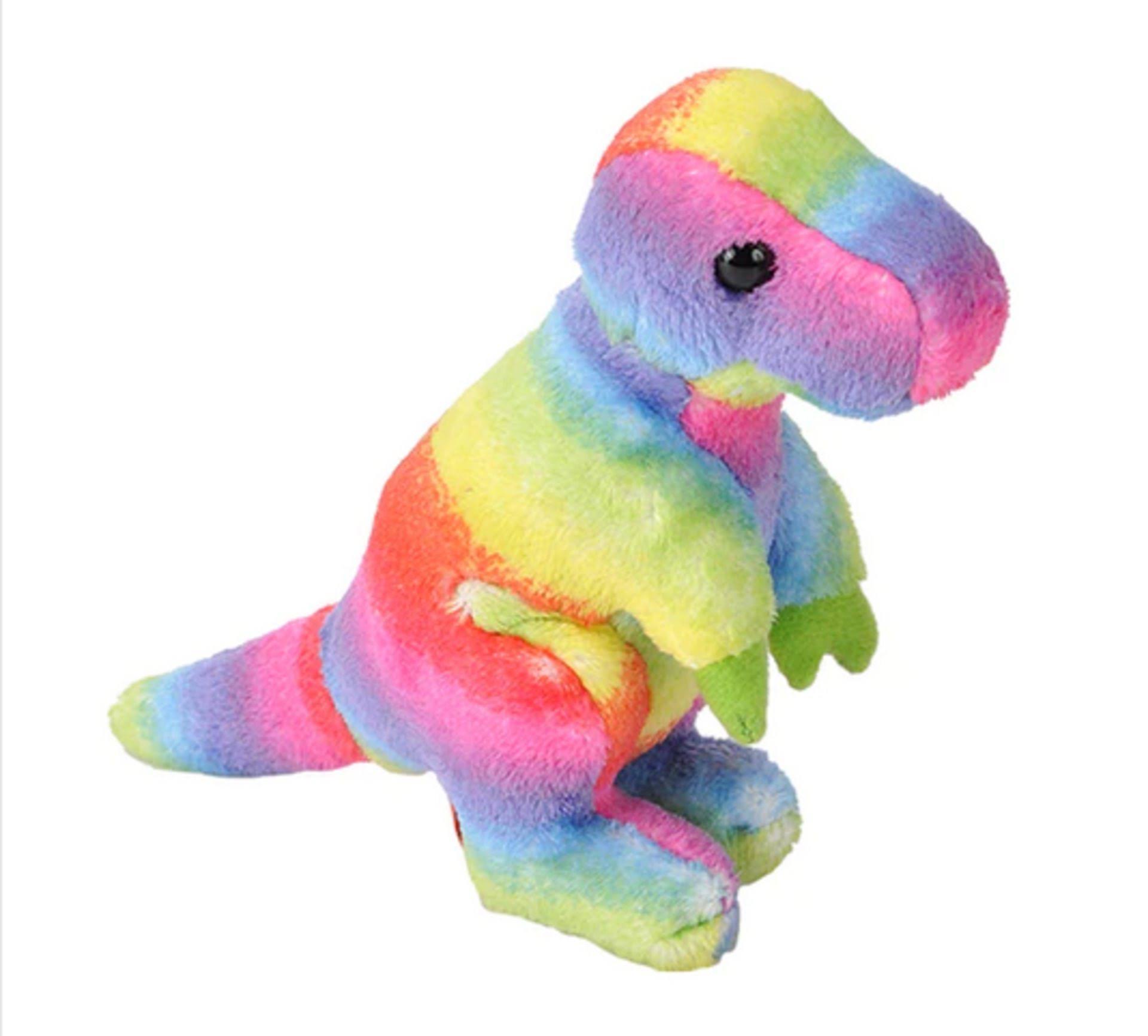 Rainbow Pocketkins T-Rex Stuffed Animal - 5"