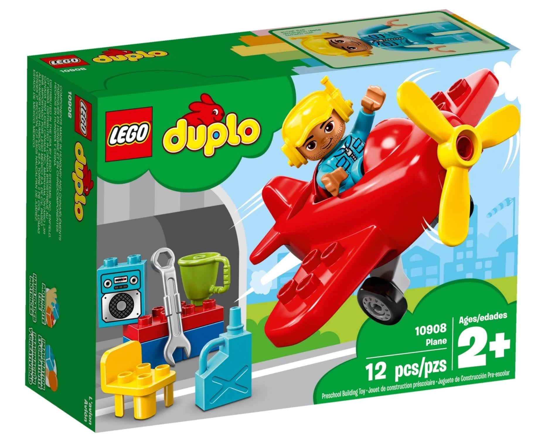LEGO Duplo Town Plane 10908 Building Blocks (12 Pieces)