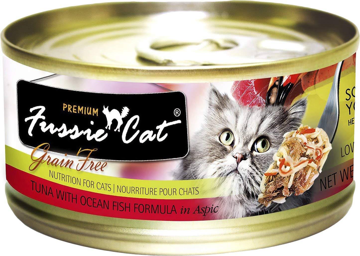 Fussie Cat 98313077 5.5 oz Grain Free Tuna with Ocean Cat Food