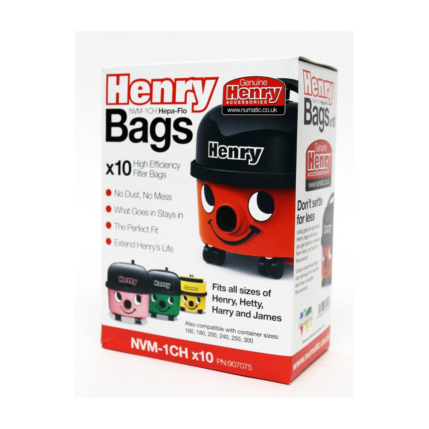 Henry Dust Bags - x10