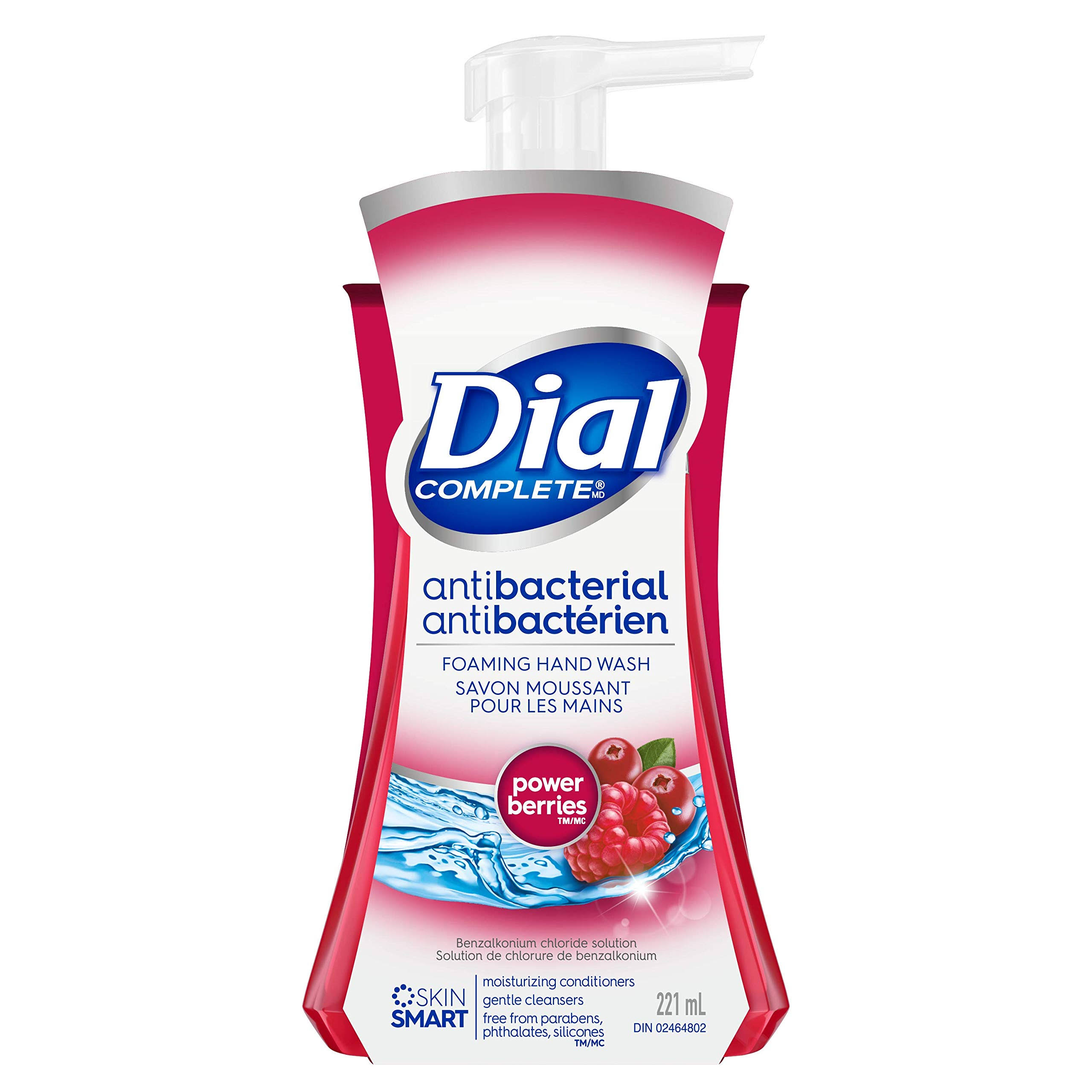 Dial Complete Antibacterial Foaming Hand Wash - Power Berries, 221ml