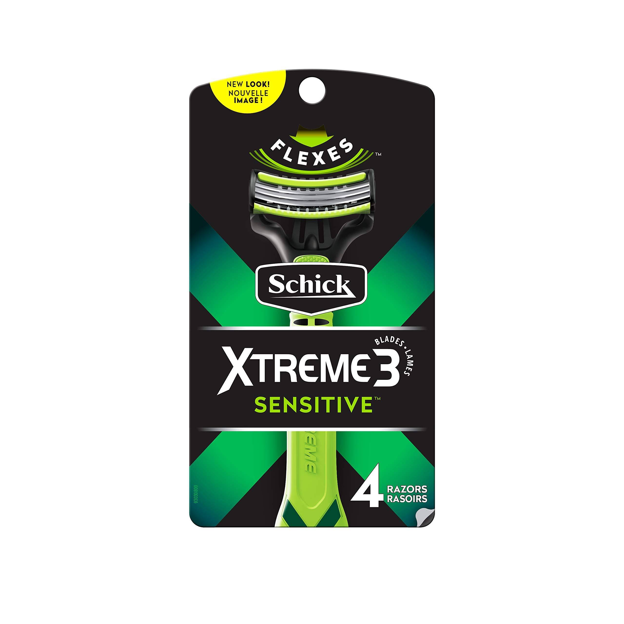 Schick Xtreme 3 Senstive Skin Disposable Razors - 4 Razors
