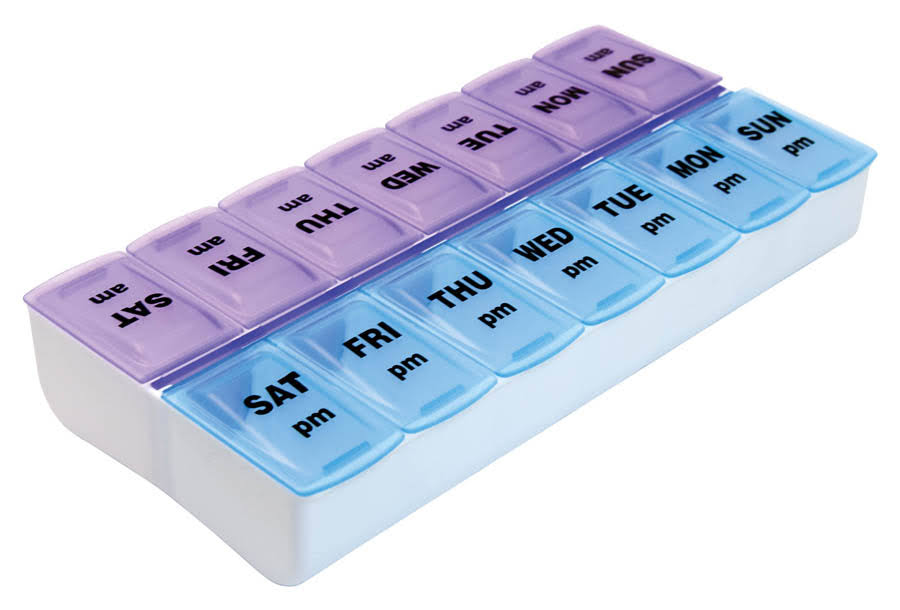 Apex Twice-A-Day Weekly Pill Organizer