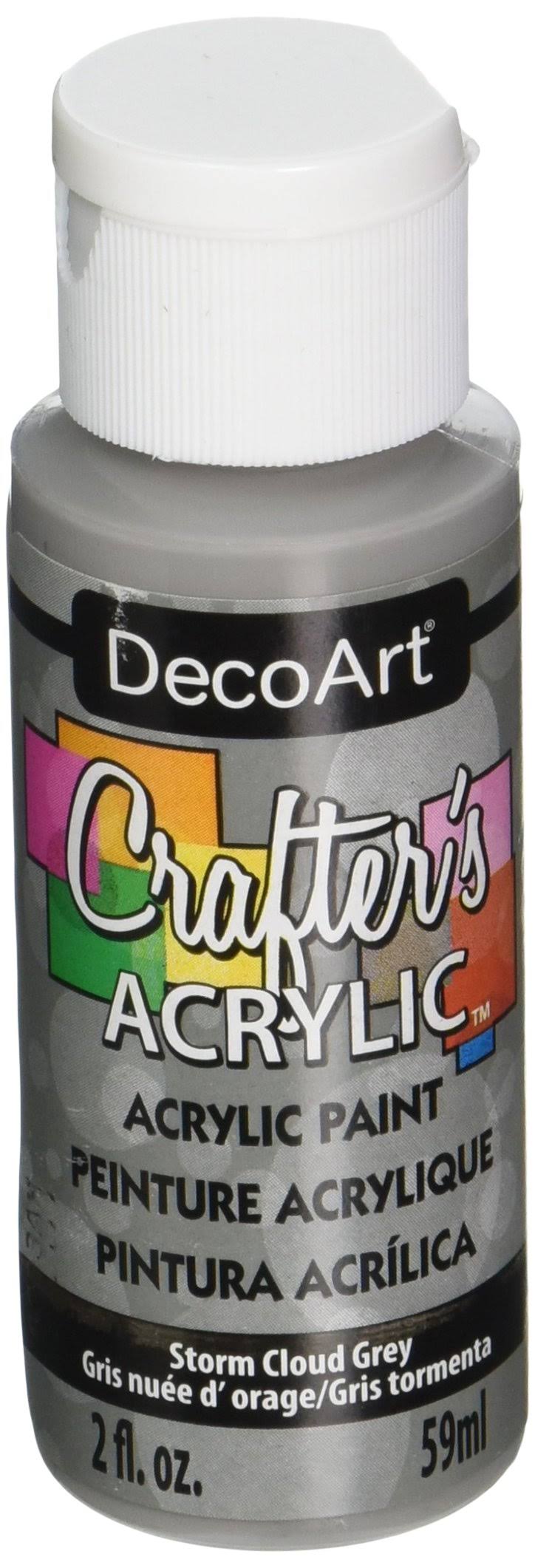 Deco Art Crafter's Acrylic Paint - #94 Storm Cloud Grey, 2oz