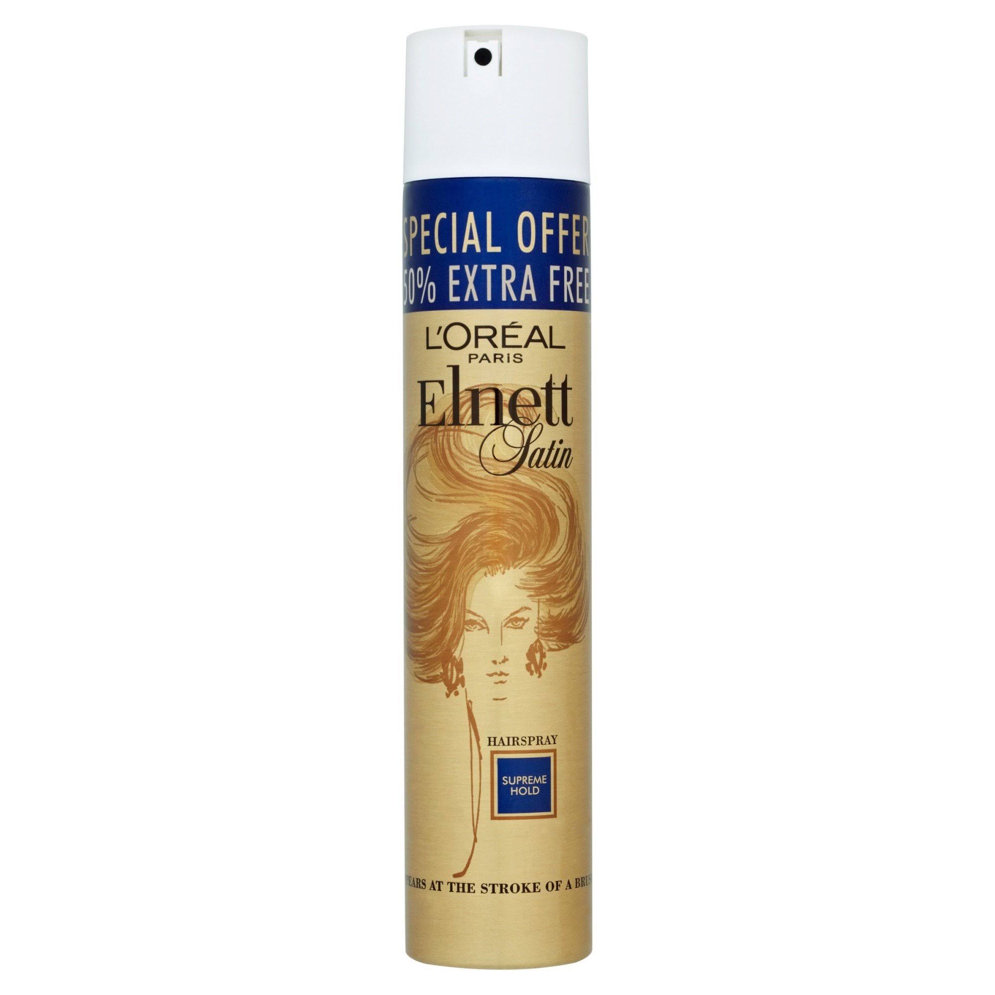L'Oreal Elnett Satin Hairspray - Supreme Hold, 300ml