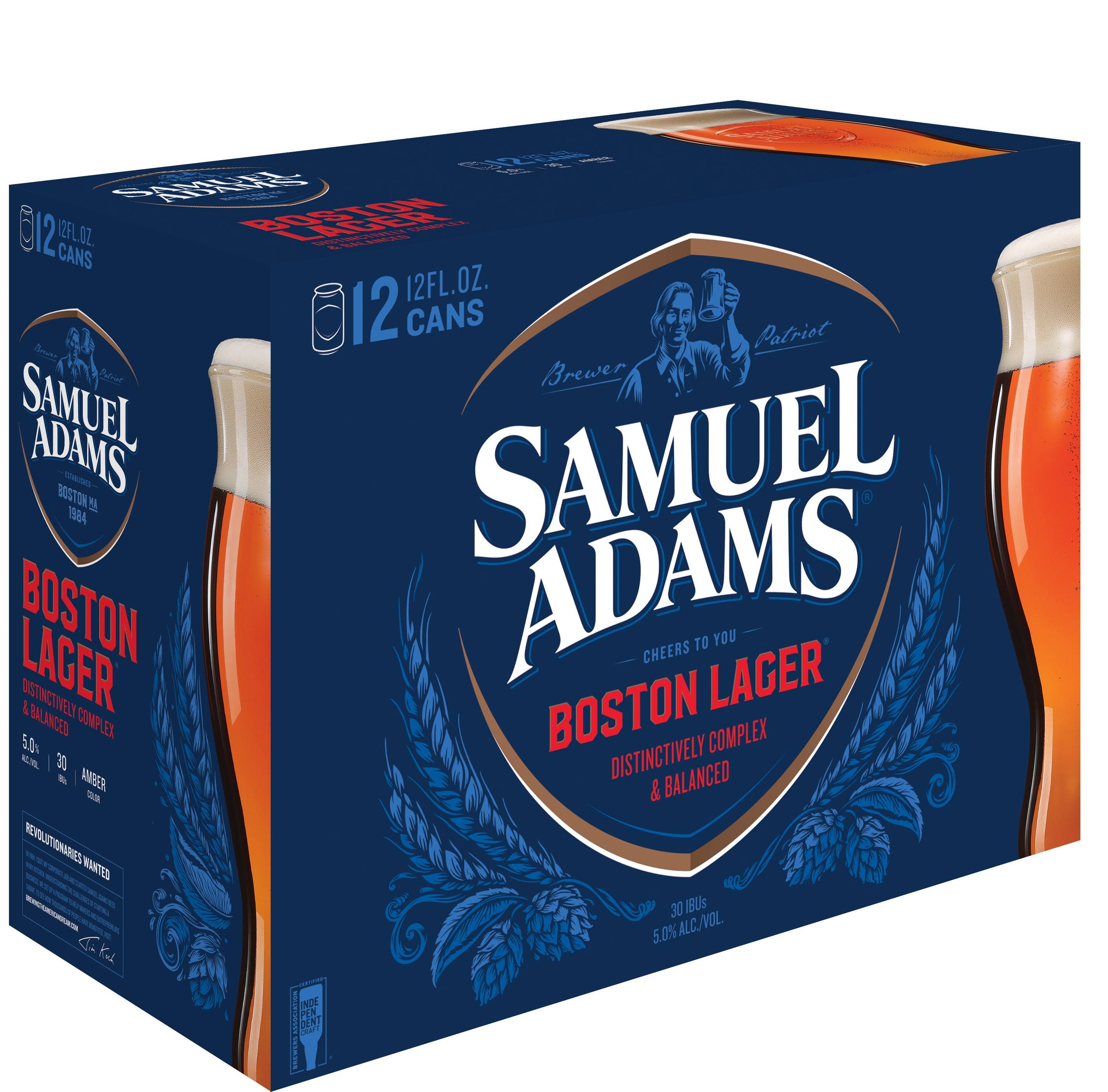Samuel Adams Boston Lager Beer - 12 Cans
