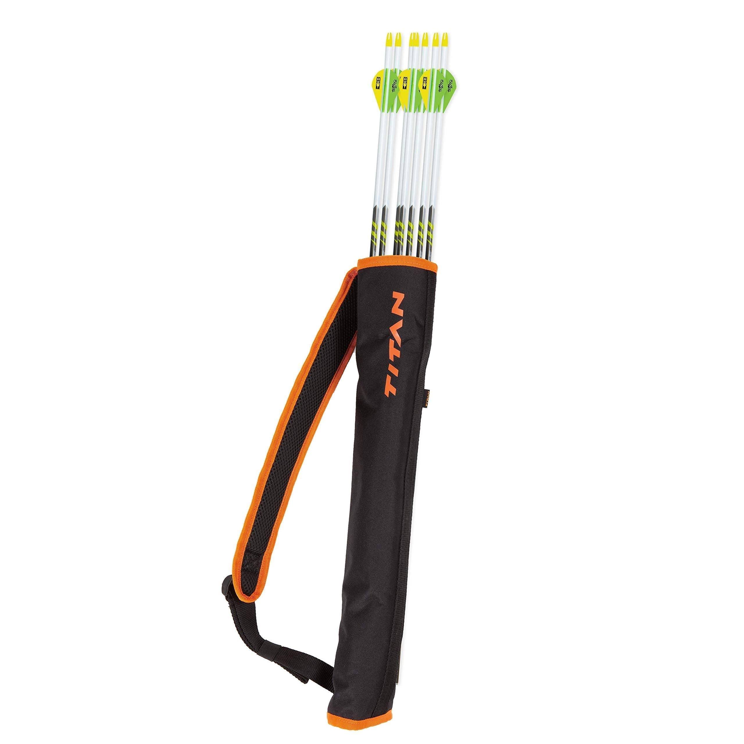 Allen Youth Archery Compact Back Quiver - Green/Black