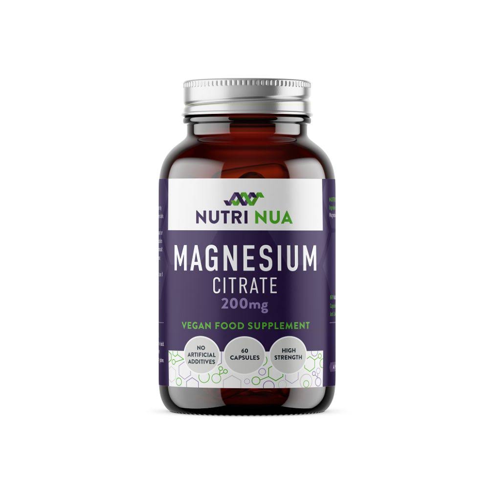 Nutri Nua Magnesium Citrate 200mg Vegan Capsules - 60 Pack