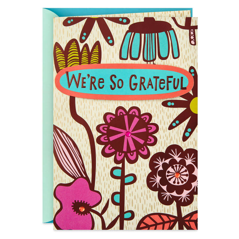 Hallmark Thank You Card, We're So Grateful Thank You Card from Group