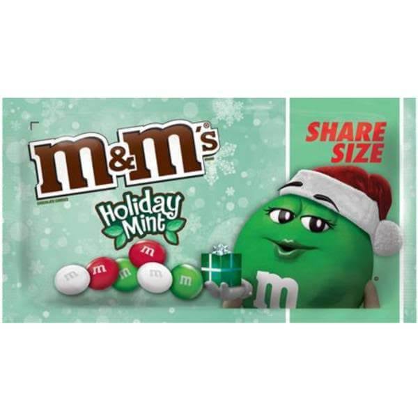 M&M's Holiday Mint Chocolate Share Size 2.83oz