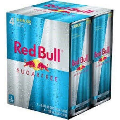 Red Bull Energy Drink - Sugarfree, 4 Cans