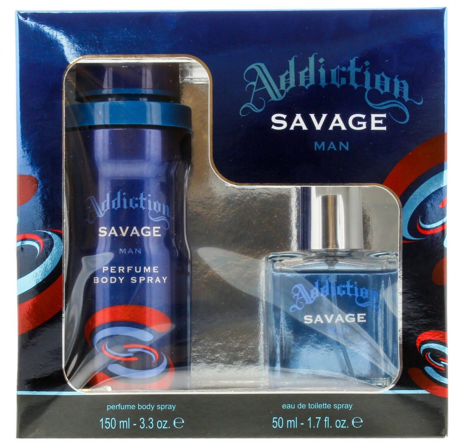 Addiction Savage Gift Set 2pc - EDT Spray 50ml & Body Spray 150ml
