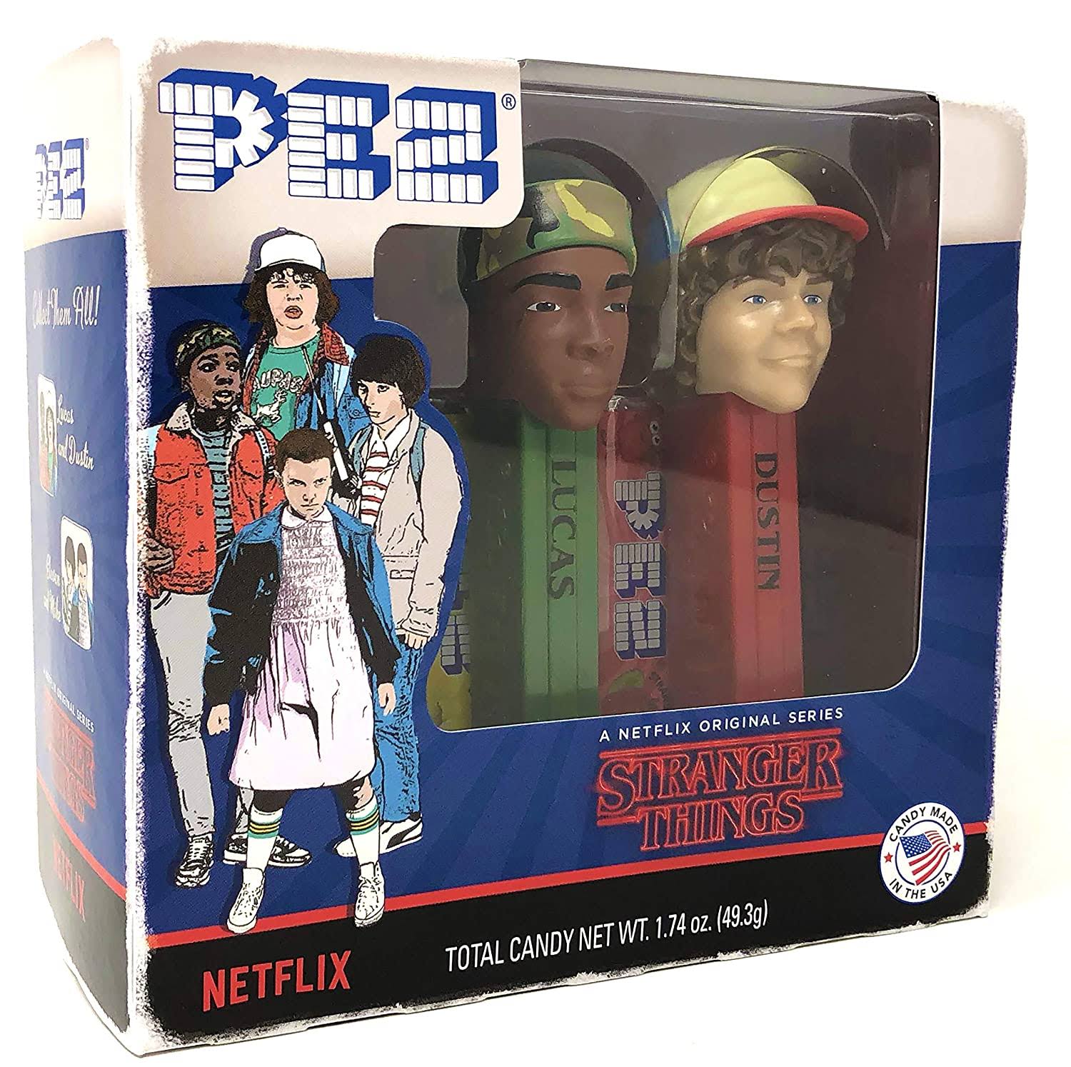 Pez Stranger Things Gift Set Sweets Dispensers And 6 Candy Packs 49.3g