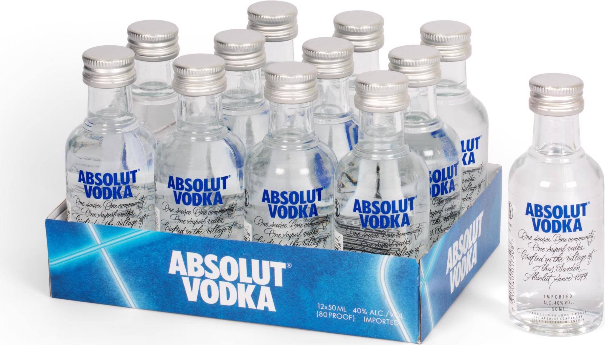Absolut Vodka Blue Miniature Bottle