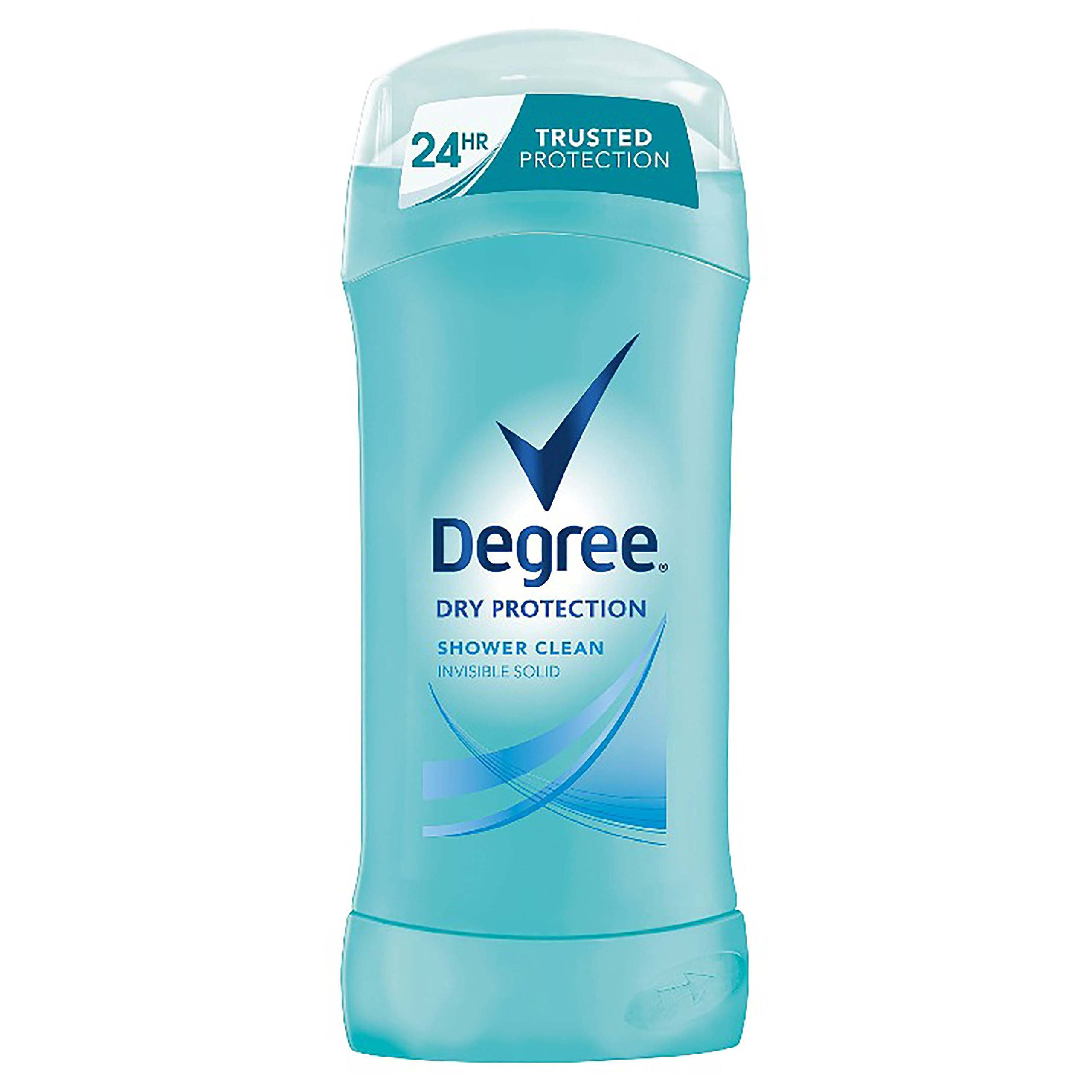 Degree Women Dry Protect Antiperspirant Deodorant - Shower Clean Invisible Solid, 2.6oz
