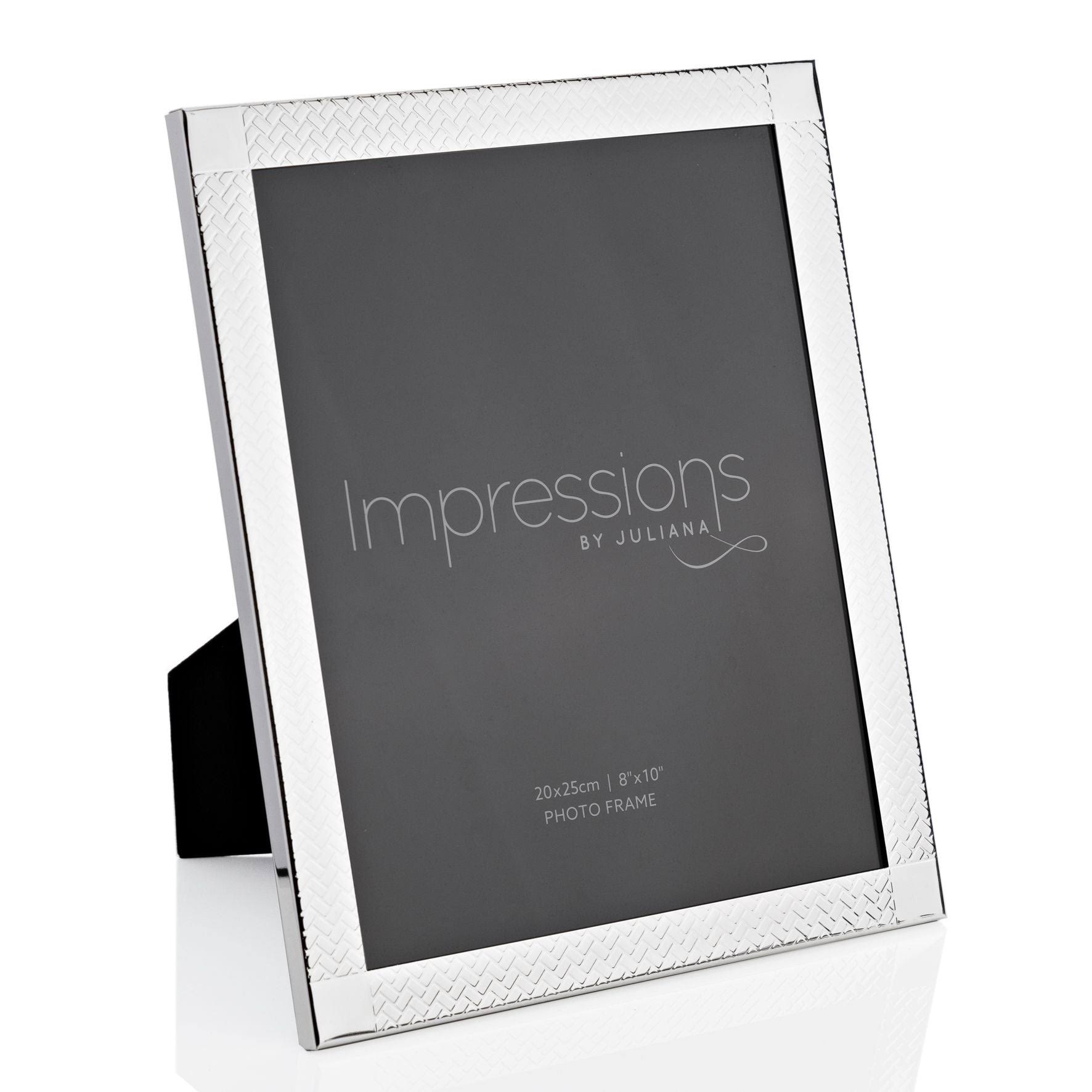 Impressions Woven 8" x 10" Pattern Silver-Plated Frame