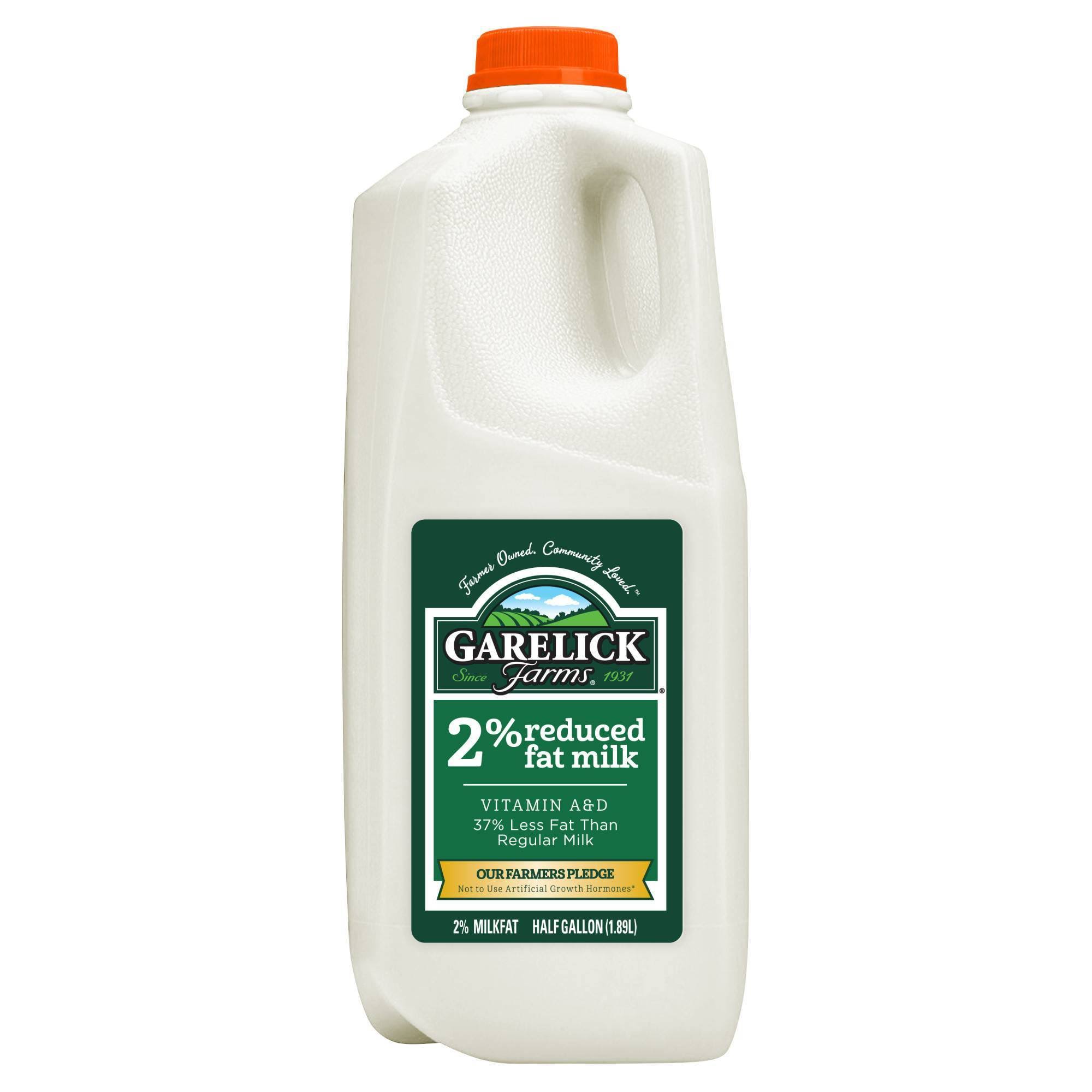 Garelick Farms Dairy Pure Milk 2 Percent Reduced Fat Milk - 1/2gal