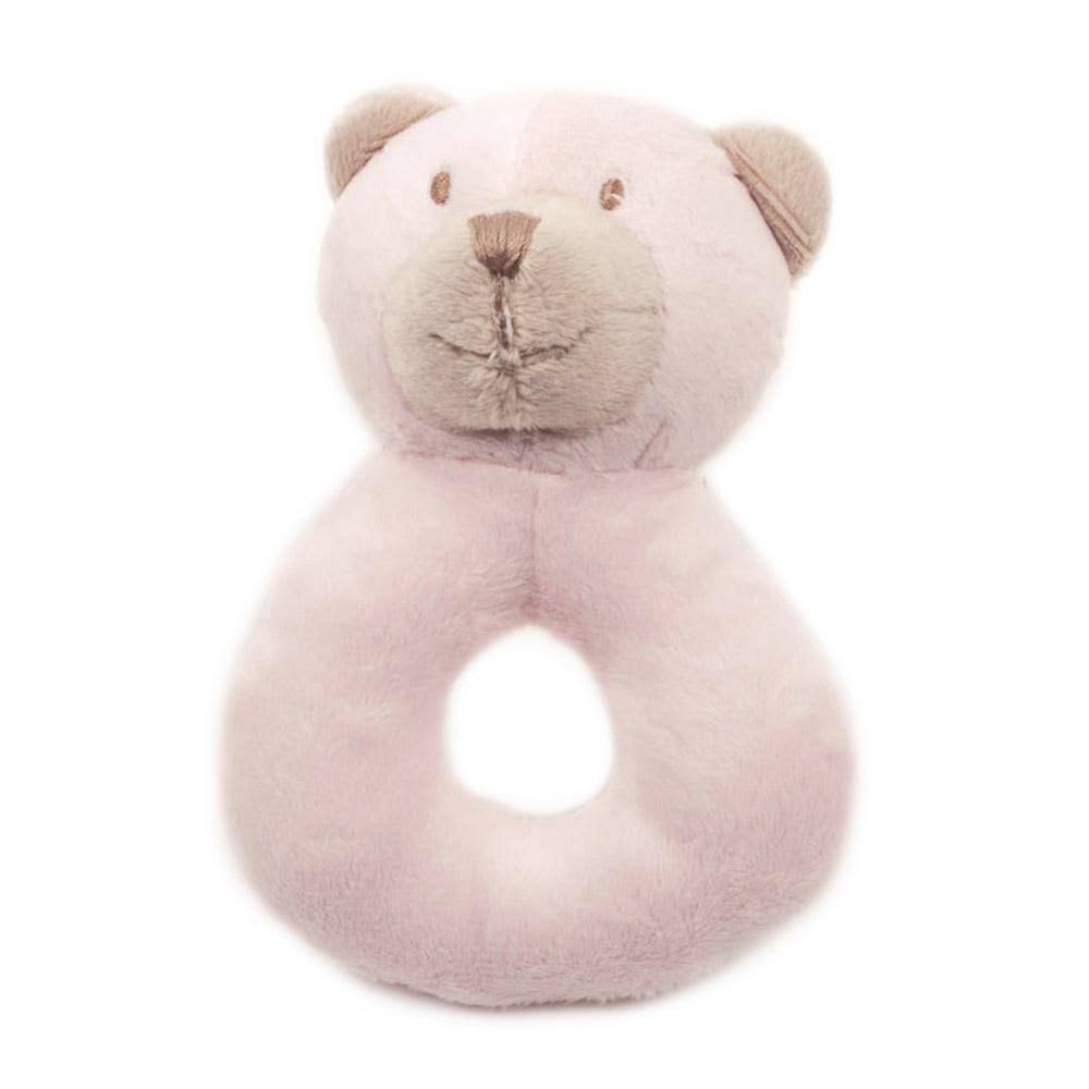 Baby Rattle Pink Bear