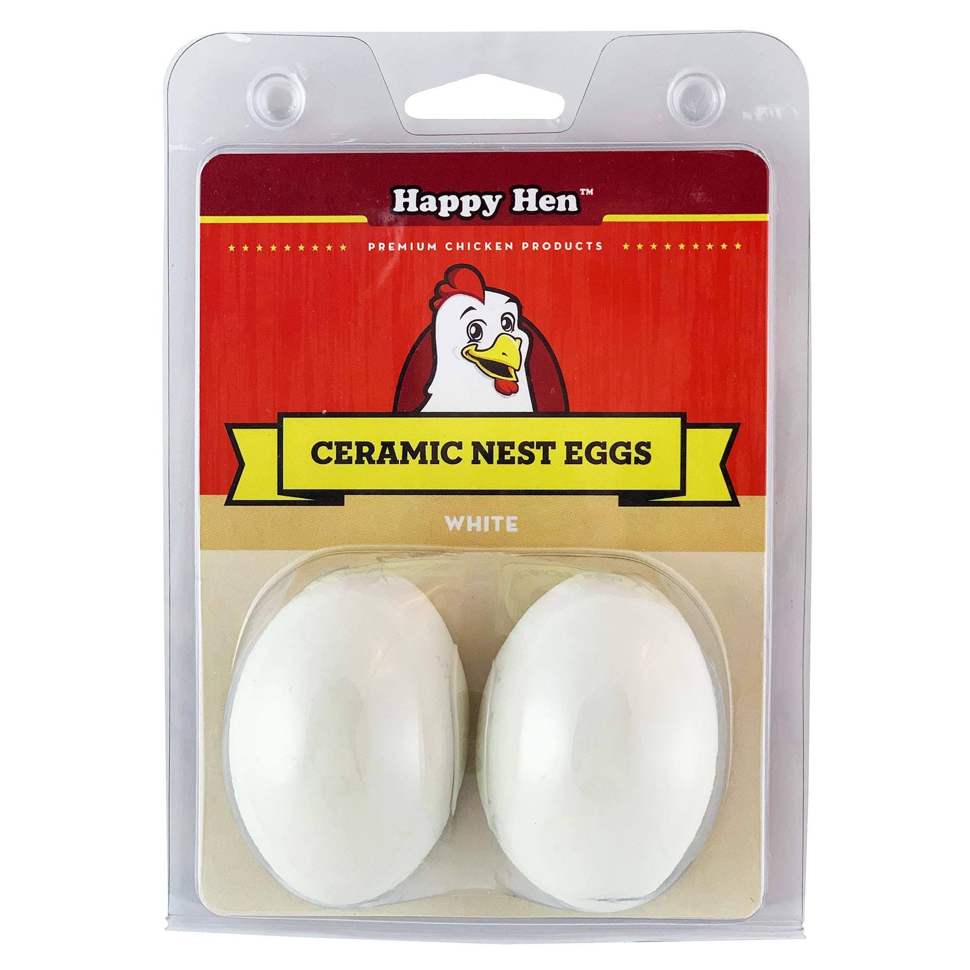 Happy Hen Treats Ceramic Nest Eggs - 2ct