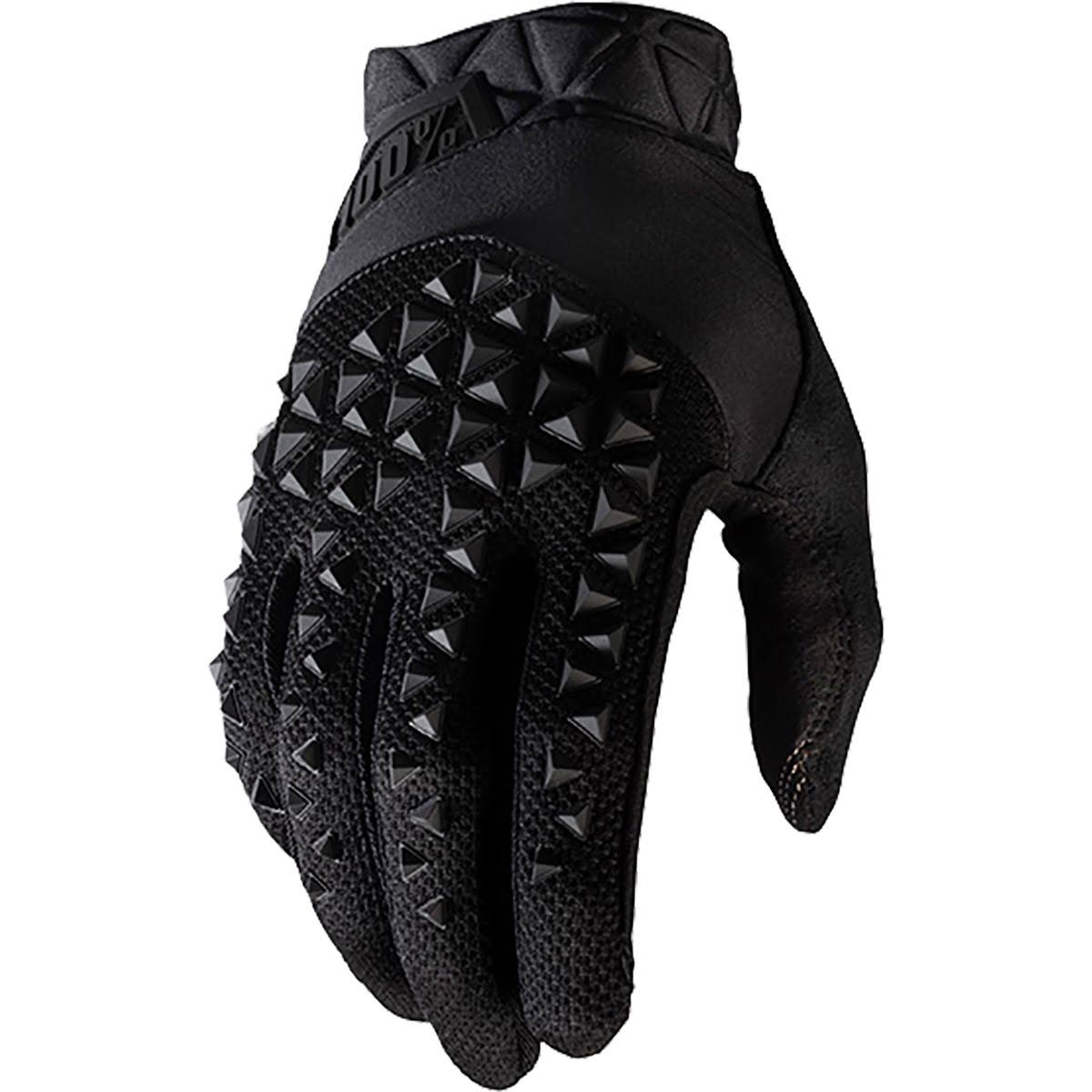 100% Geomatic Black Gloves