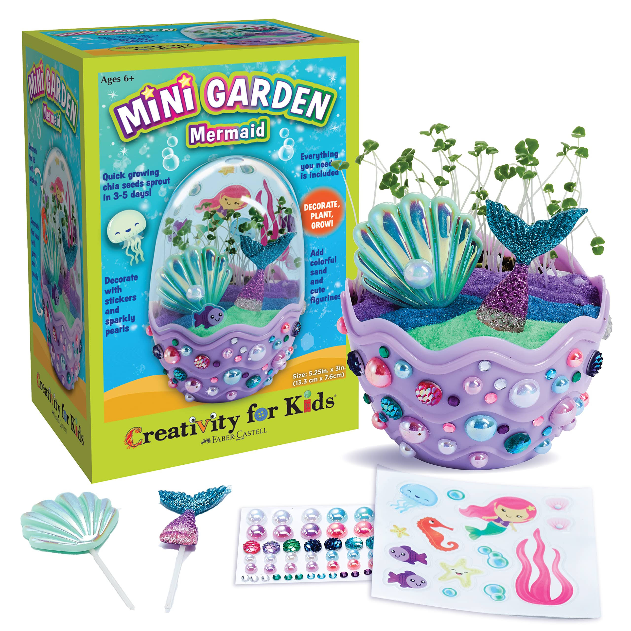Creativity for Kids Mermaid Mini Garden Craft Kit One-Size