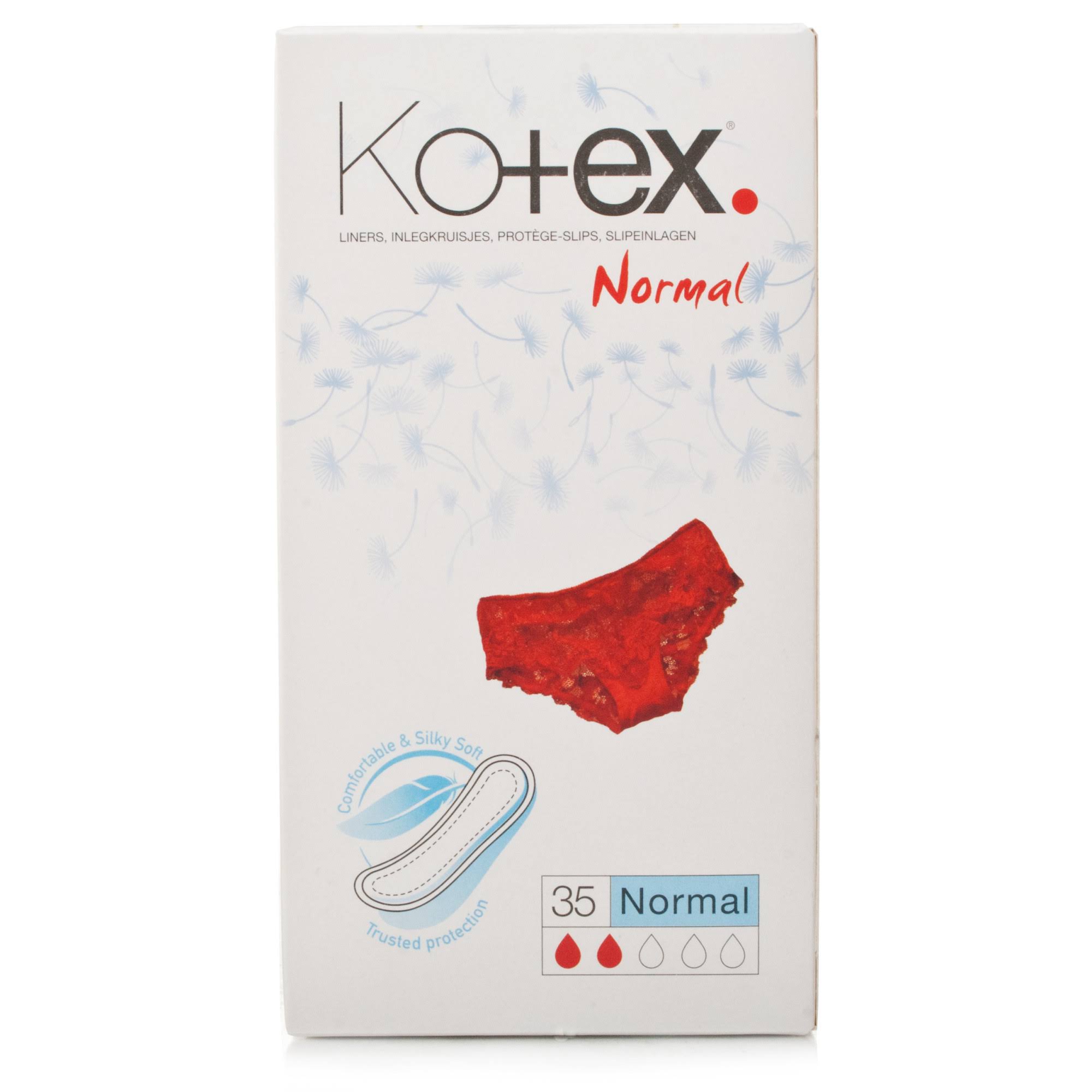 Kotex Liners - Normal, 35 Liners