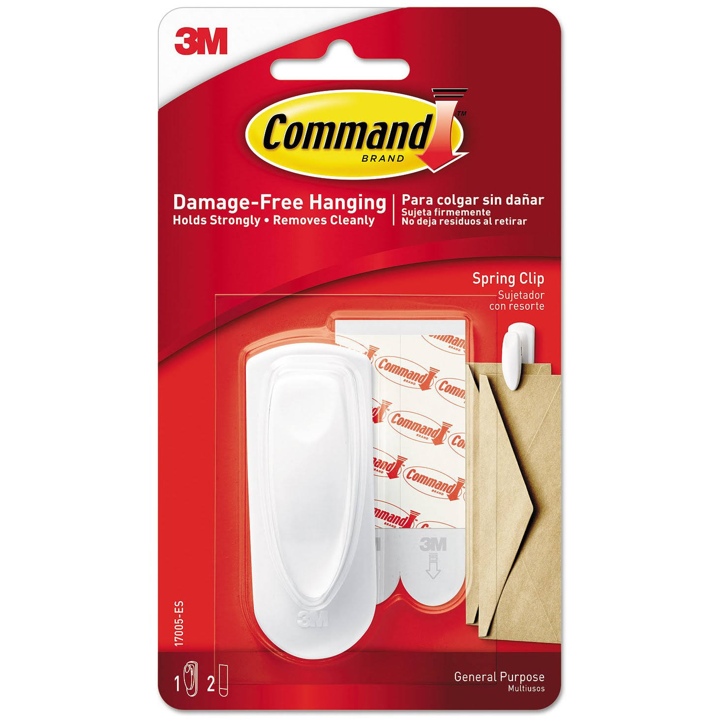 3M Command Adhesive Spring Clip