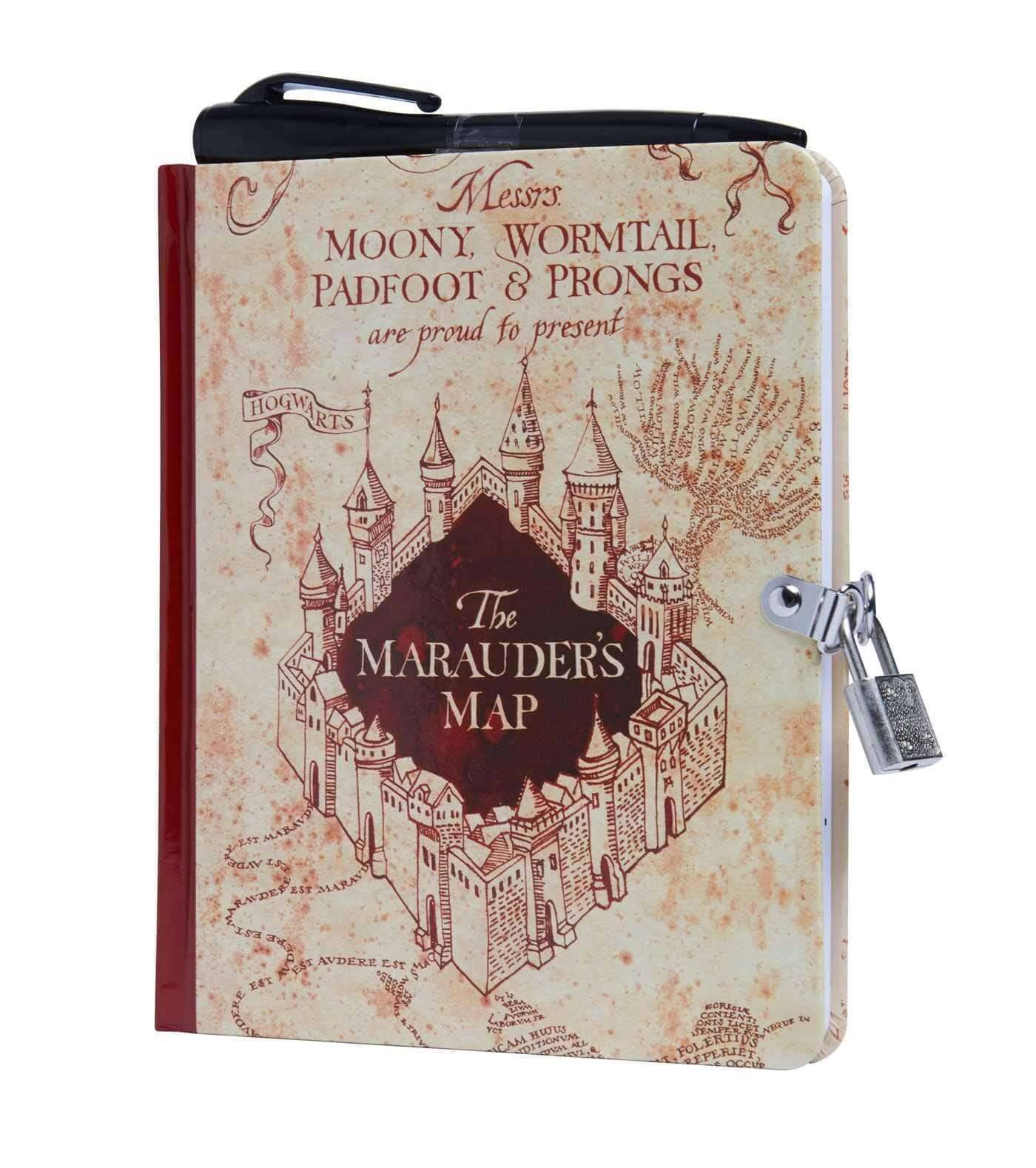 Harry Potter: Marauder's Map Invisible Ink Lock & Key Diary [Book]