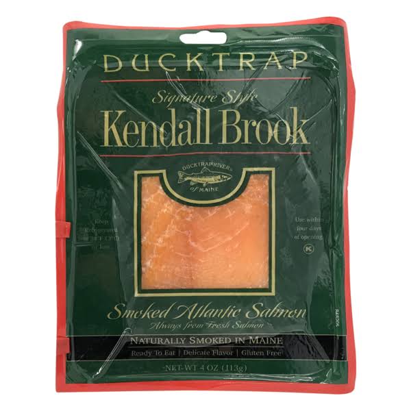 Ducktrap Kendall Brook Salmon - Smoked Atlantic, 4oz