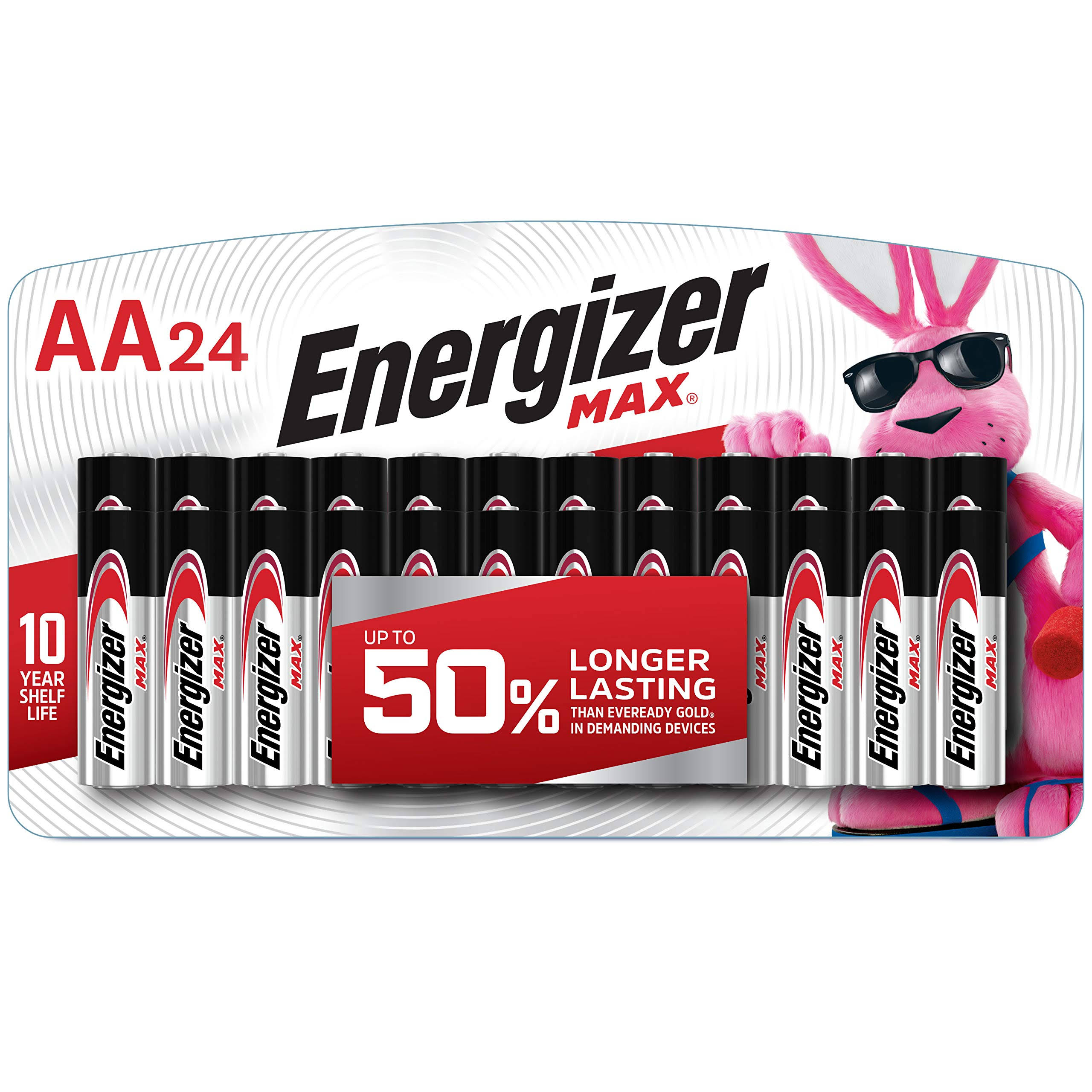 Energizer Max Batteries - 1.5V, AA, Alkaline, 24pk